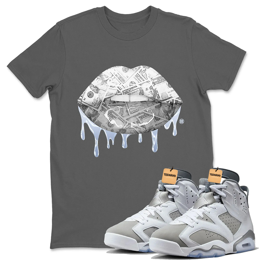 Money Lips Unisex Tops - Air Jordan 6 Cool Grey