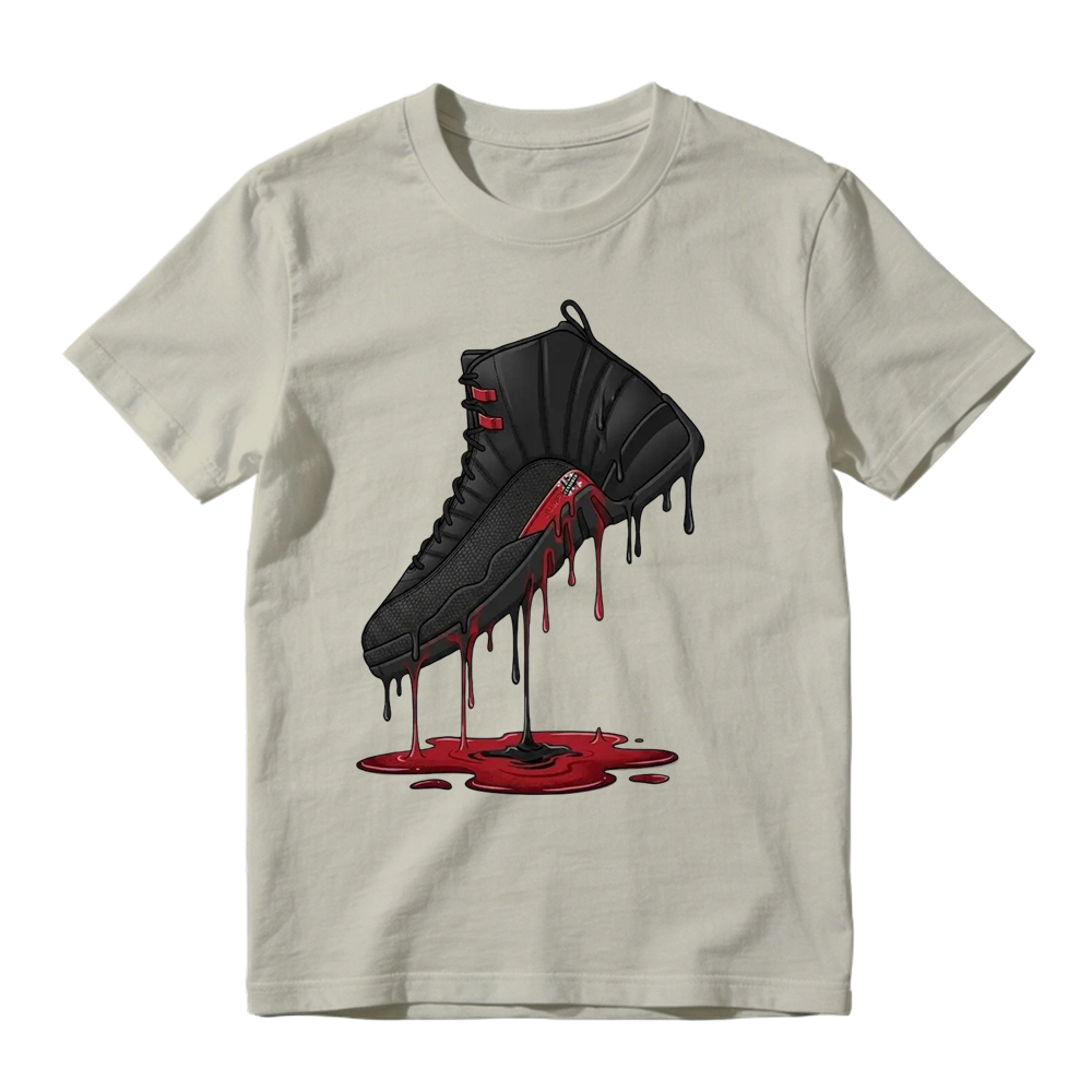 Dripping Shoe Shirt to Match AJD 12 Retro Bloodline