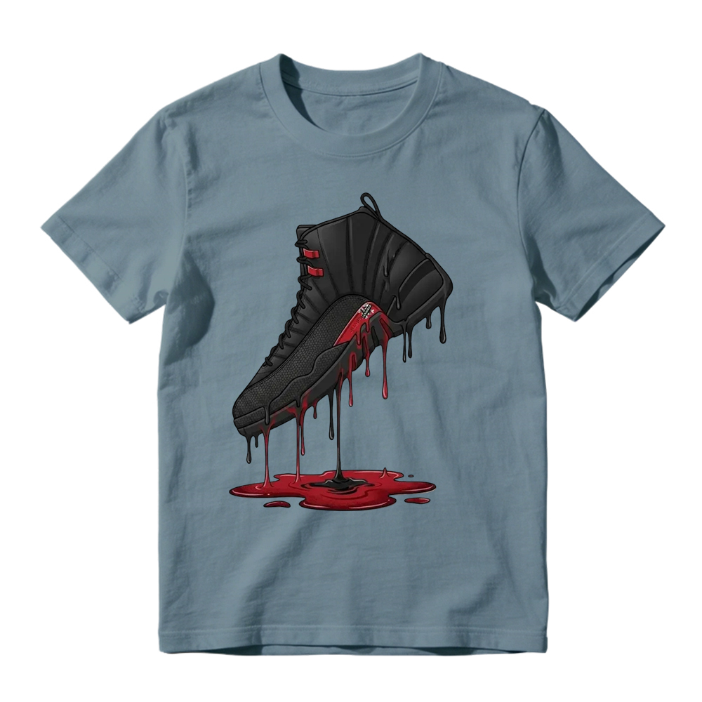 Dripping Shoe Shirt to Match AJD 12 Retro Bloodline
