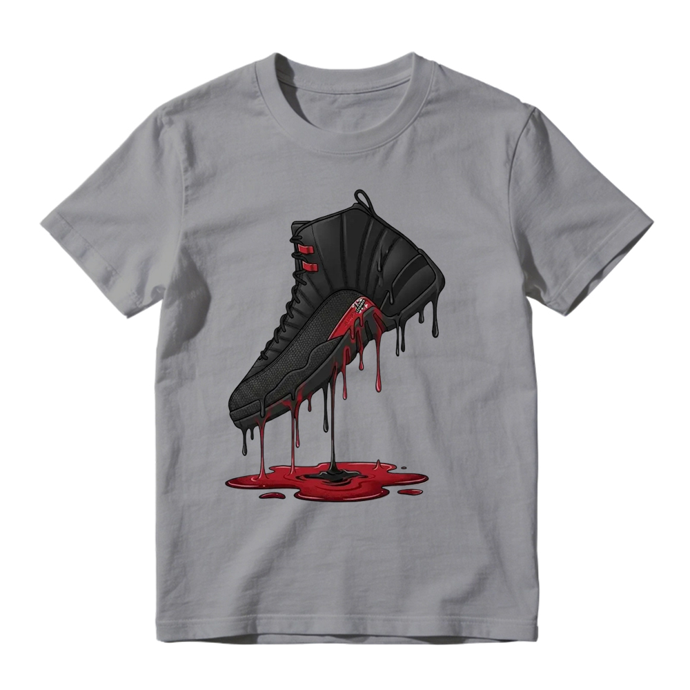 Dripping Shoe Shirt to Match AJD 12 Retro Bloodline