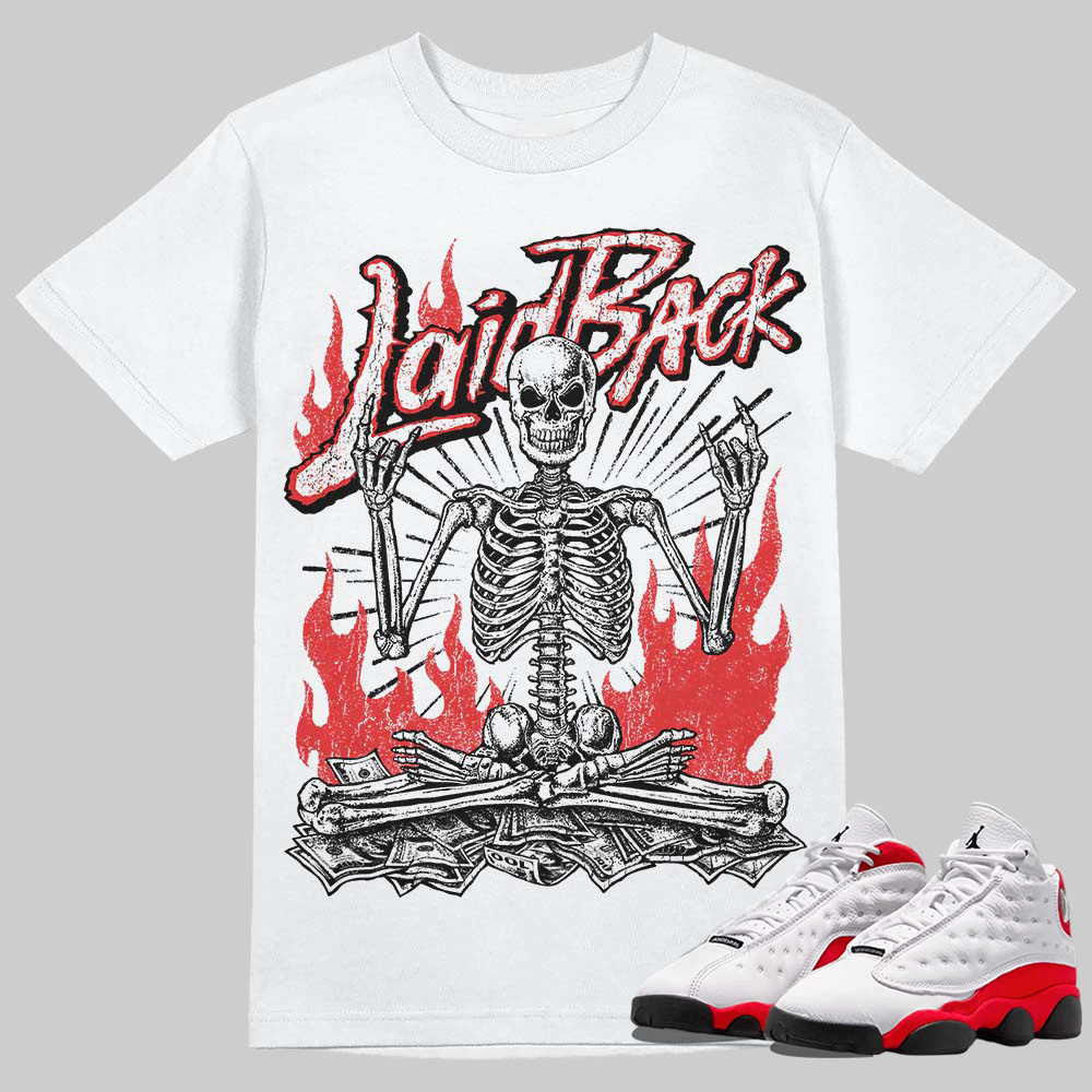 AJ 13 Chicago True Red Cherry T-Shirt Laid Back Graphic