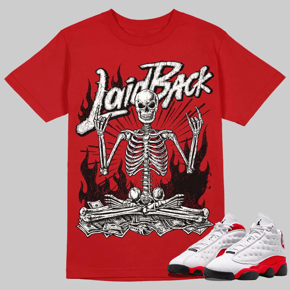 AJ 13 Chicago True Red Cherry T-Shirt Laid Back Graphic