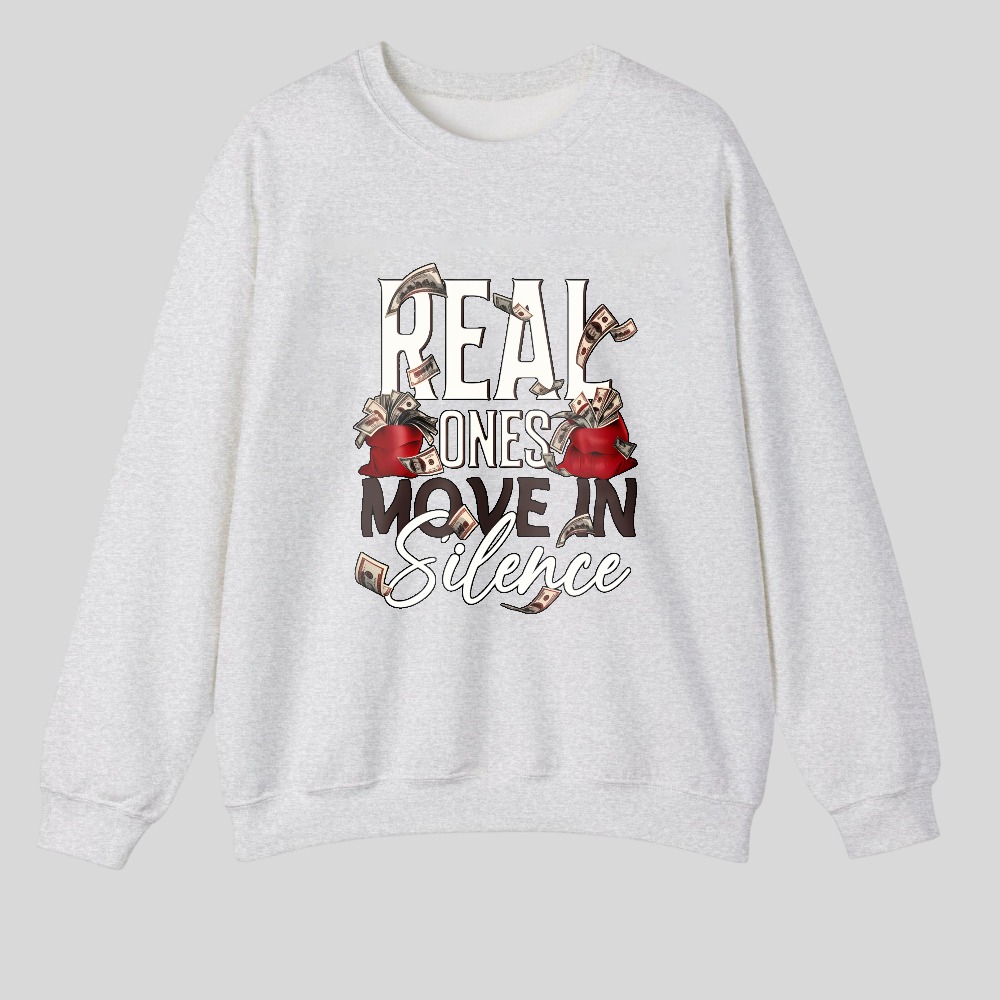 Real Ones Speak In Silence tshirt 100% cotton