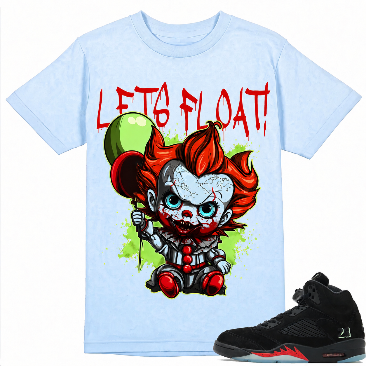 Let's Float Shirt to Match A.J 5 Halloween Sneaker