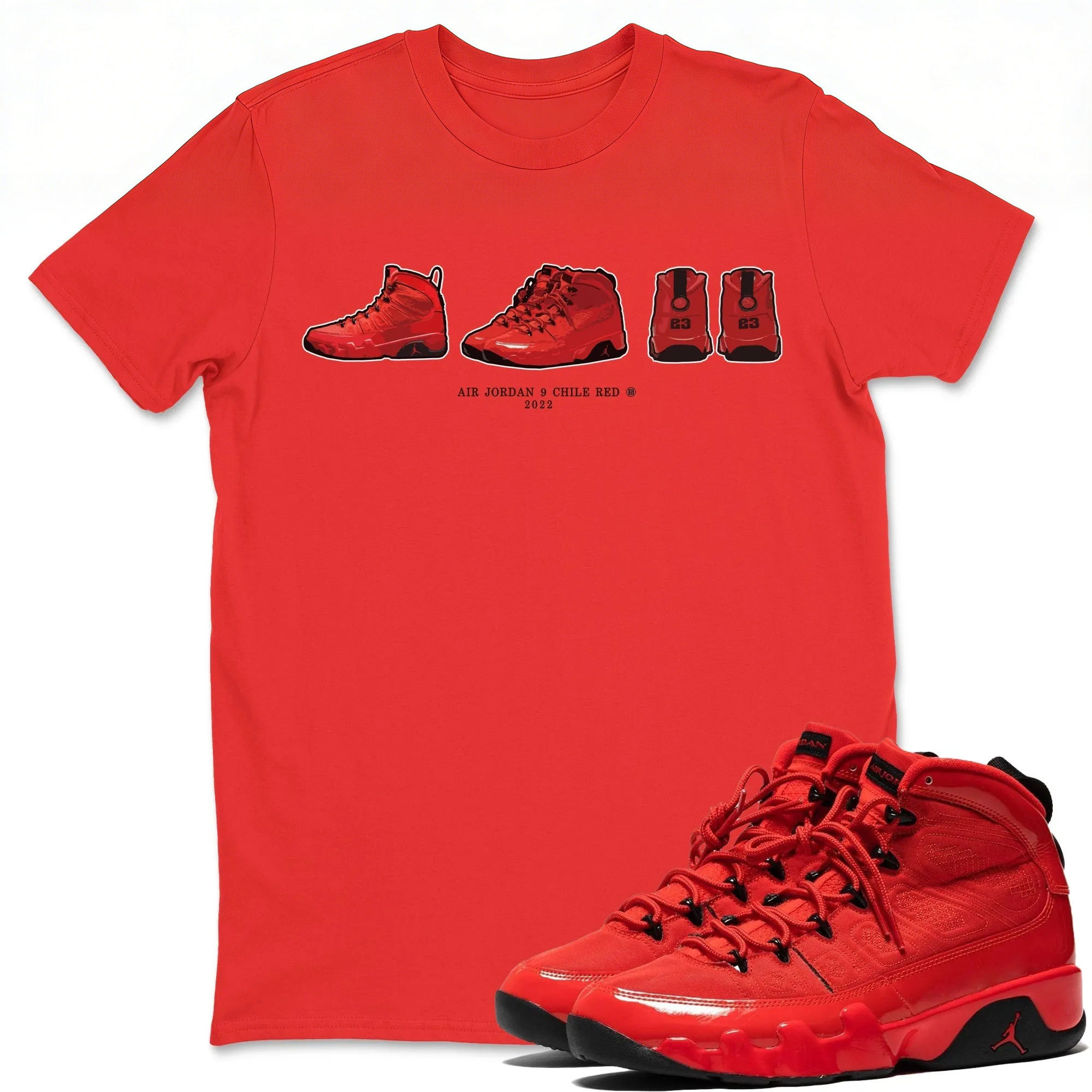 Sneaker Prelude Unisex Tops - Air Jordan 9 Chile Red