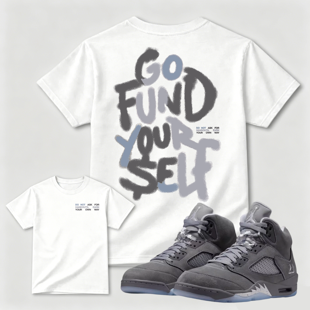 Go Fund Yourself Graffiti AJ5 Matching Tee