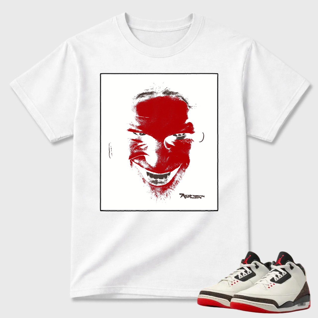 AP Inspired Portrait Air Jordan 3 Graphic Tee