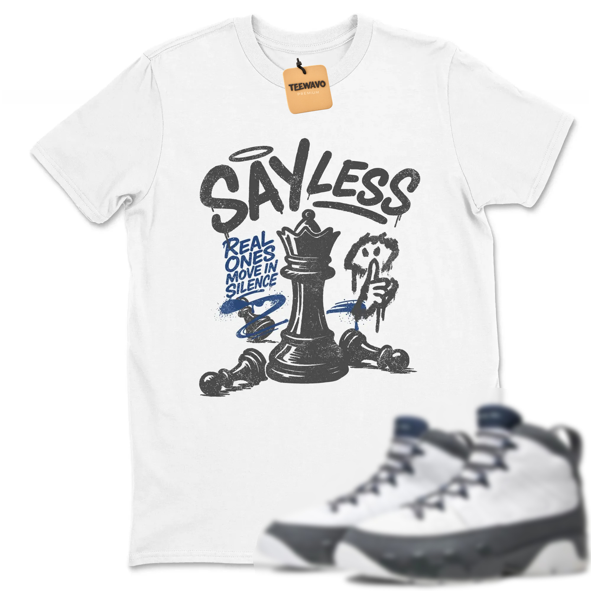 Say Less Sneaker Tees - AJ 9 Flint Grey