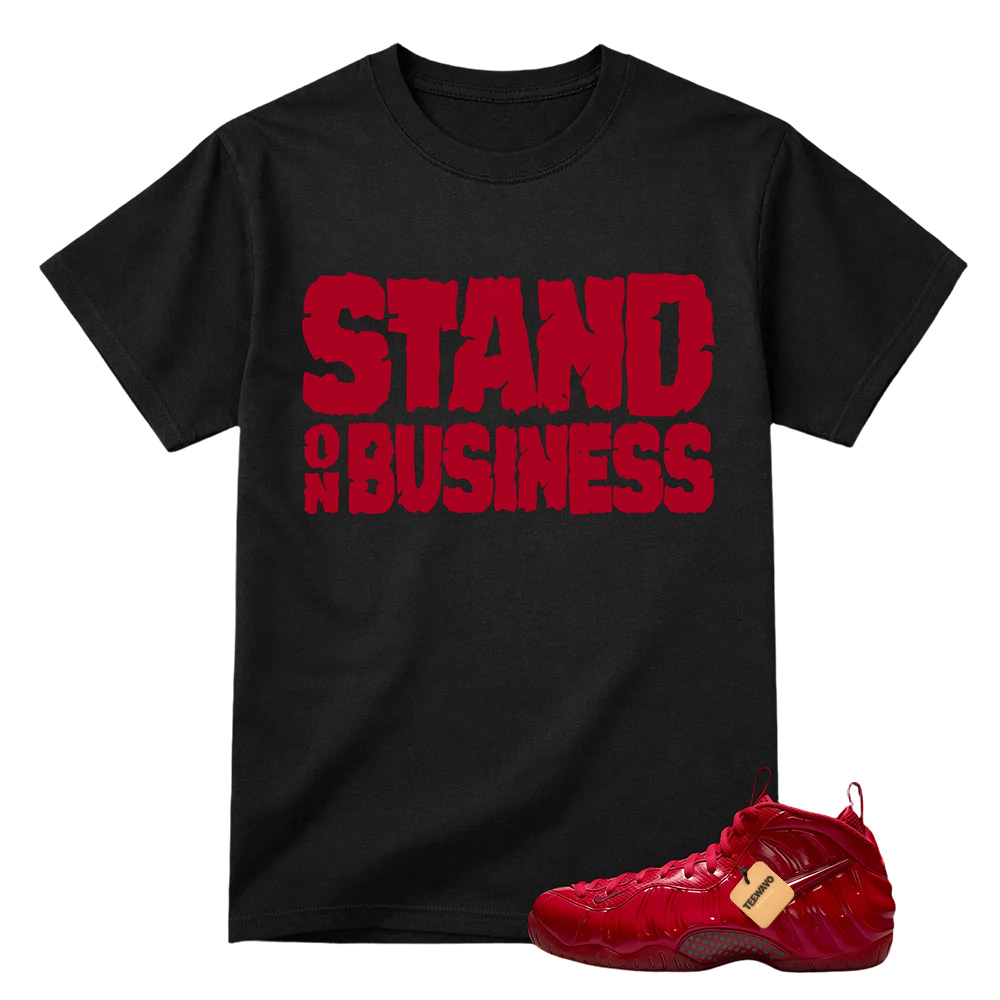 Foamposite Red October Black 2026 Air Pro T Shirt Match SOB