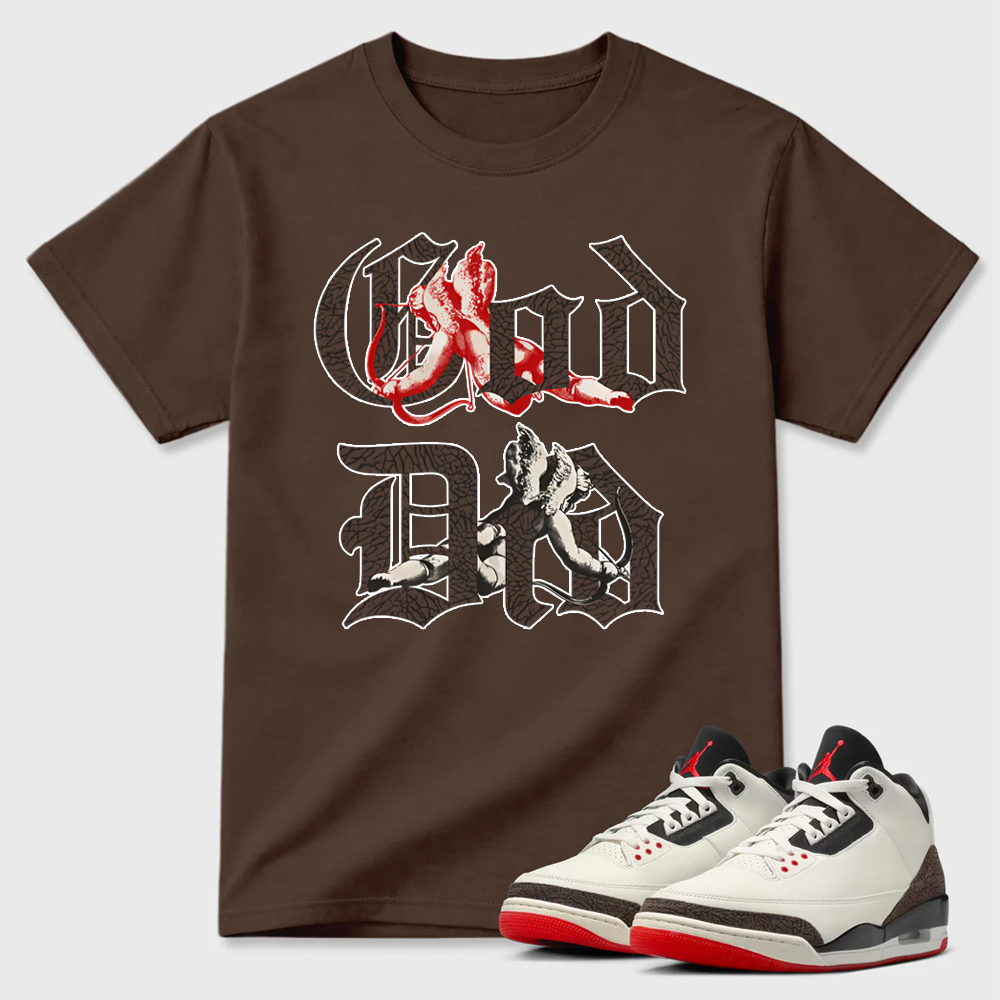AJ3 World’s Best Dad Match Tee, Match GOD DID Shirt