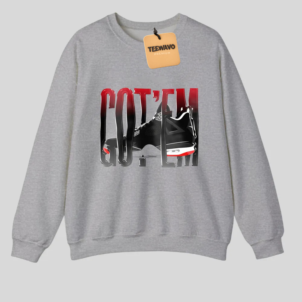 Got Em Sneaker Design Print tshirt 100% cotton