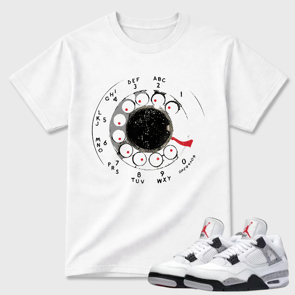 Rotary Phone Dial Air Jordan 4 Minimal Tee