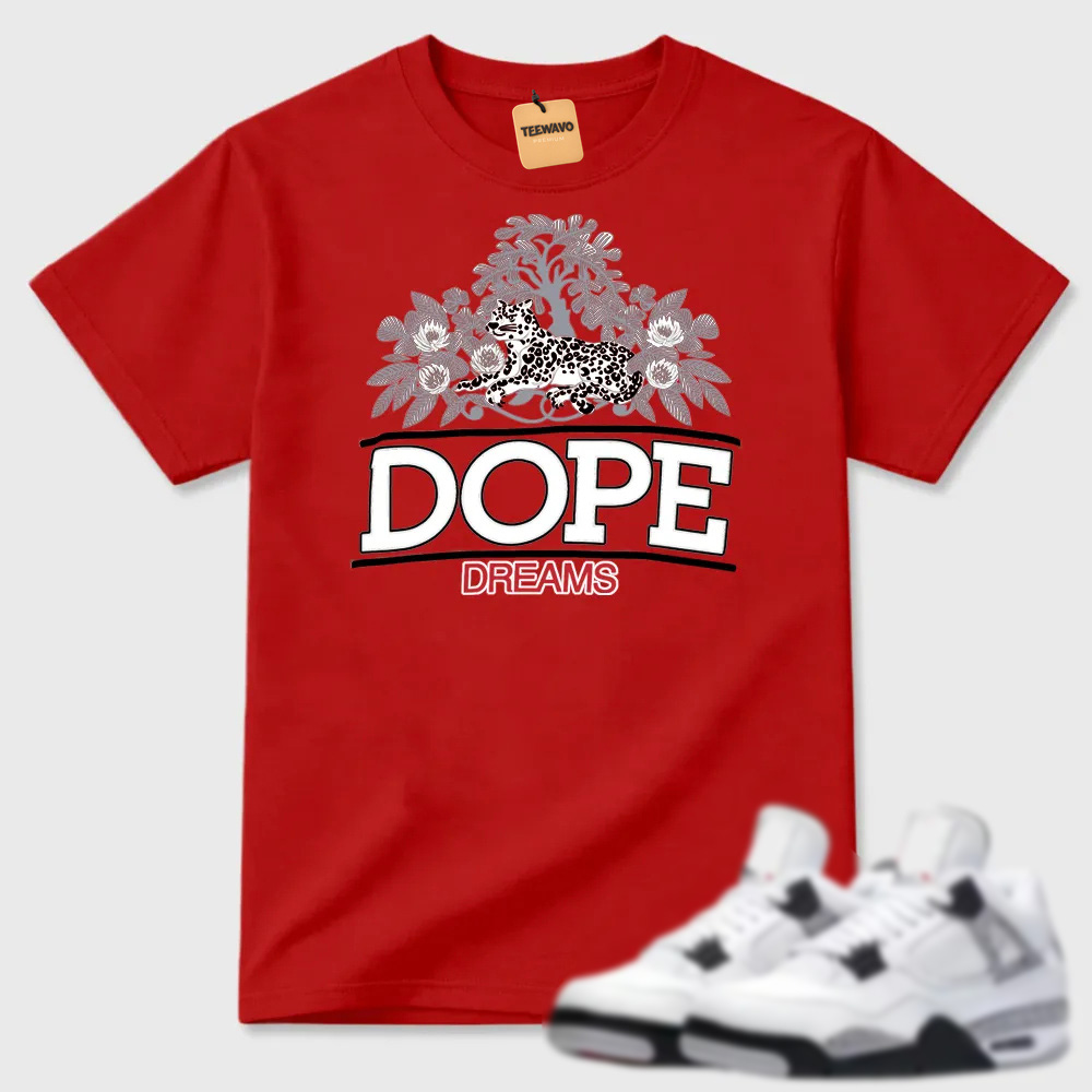 Dope Dreams T-shirt matched with sneakers-AJD 4