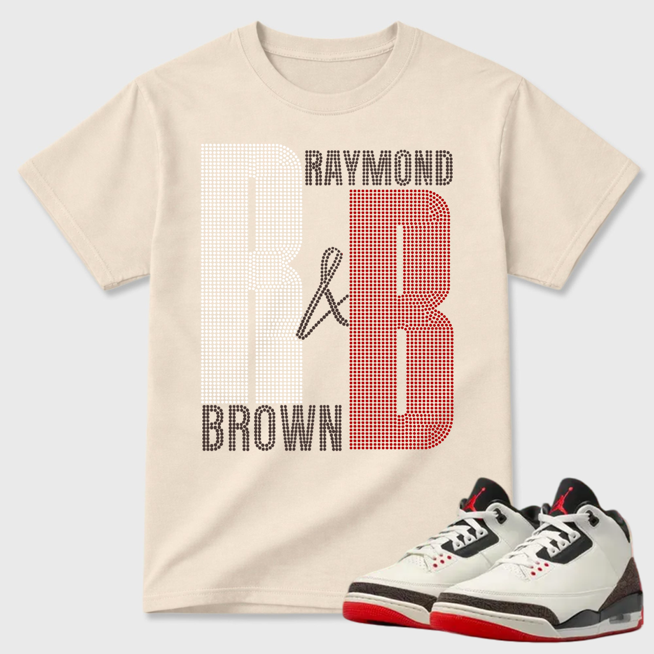 Raymond Brown Initials Air Jordan 3 Streetwear Tee