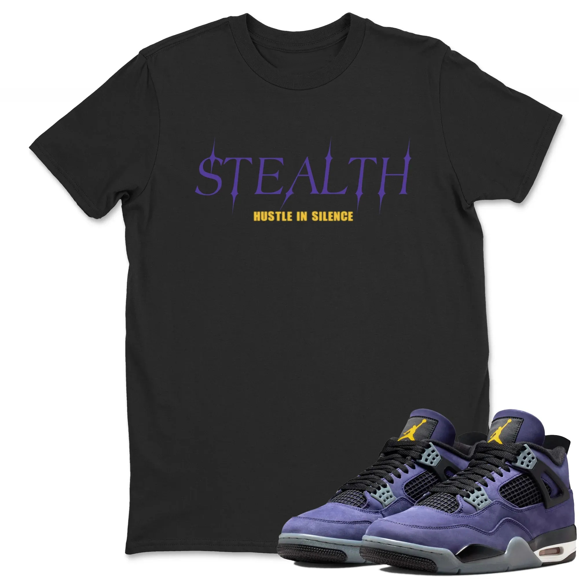 Stealth TEEWAVO Sneaker Tees - Air Jordan 4 Lakeshow