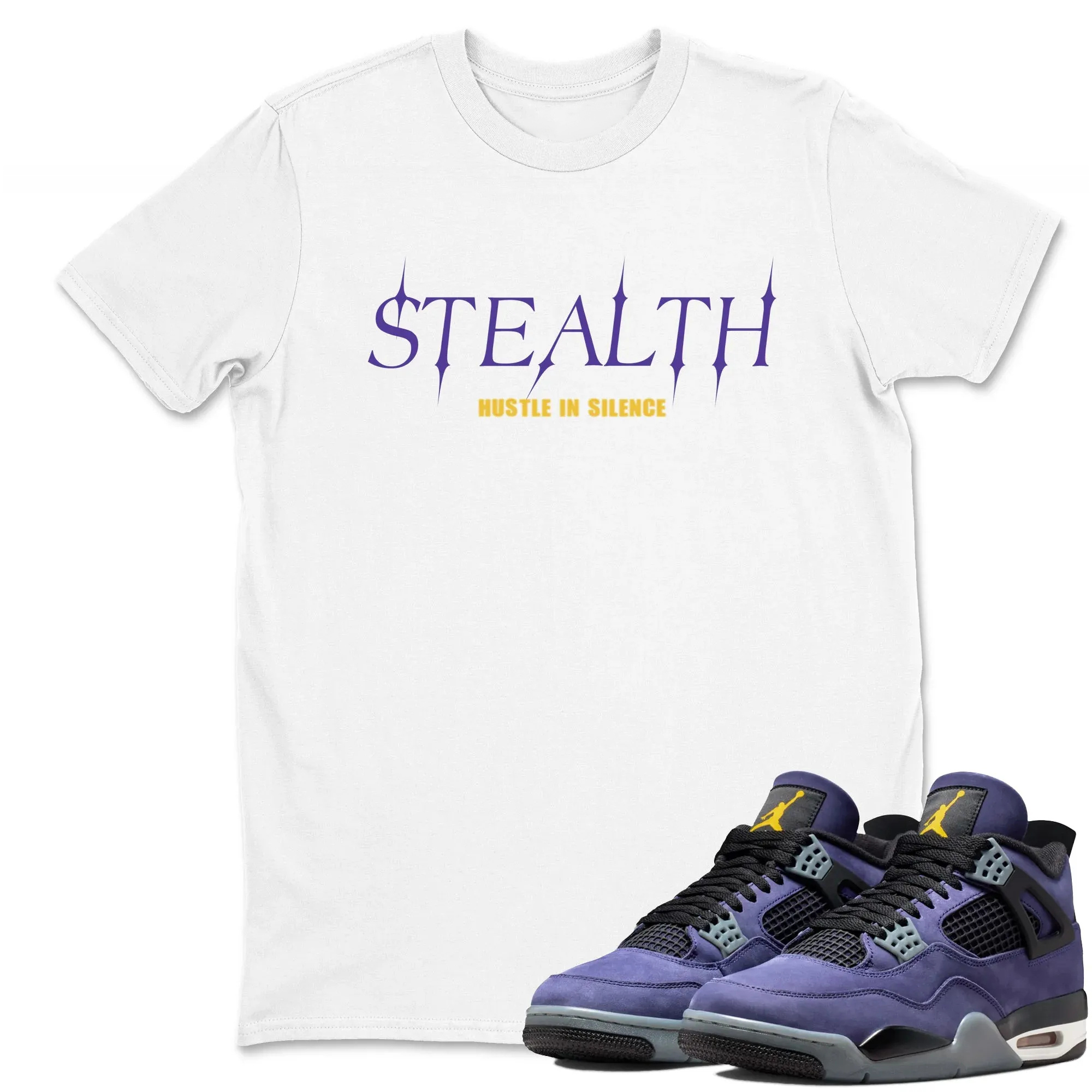 Stealth TEEWAVO Sneaker Tees - Air Jordan 4 Lakeshow