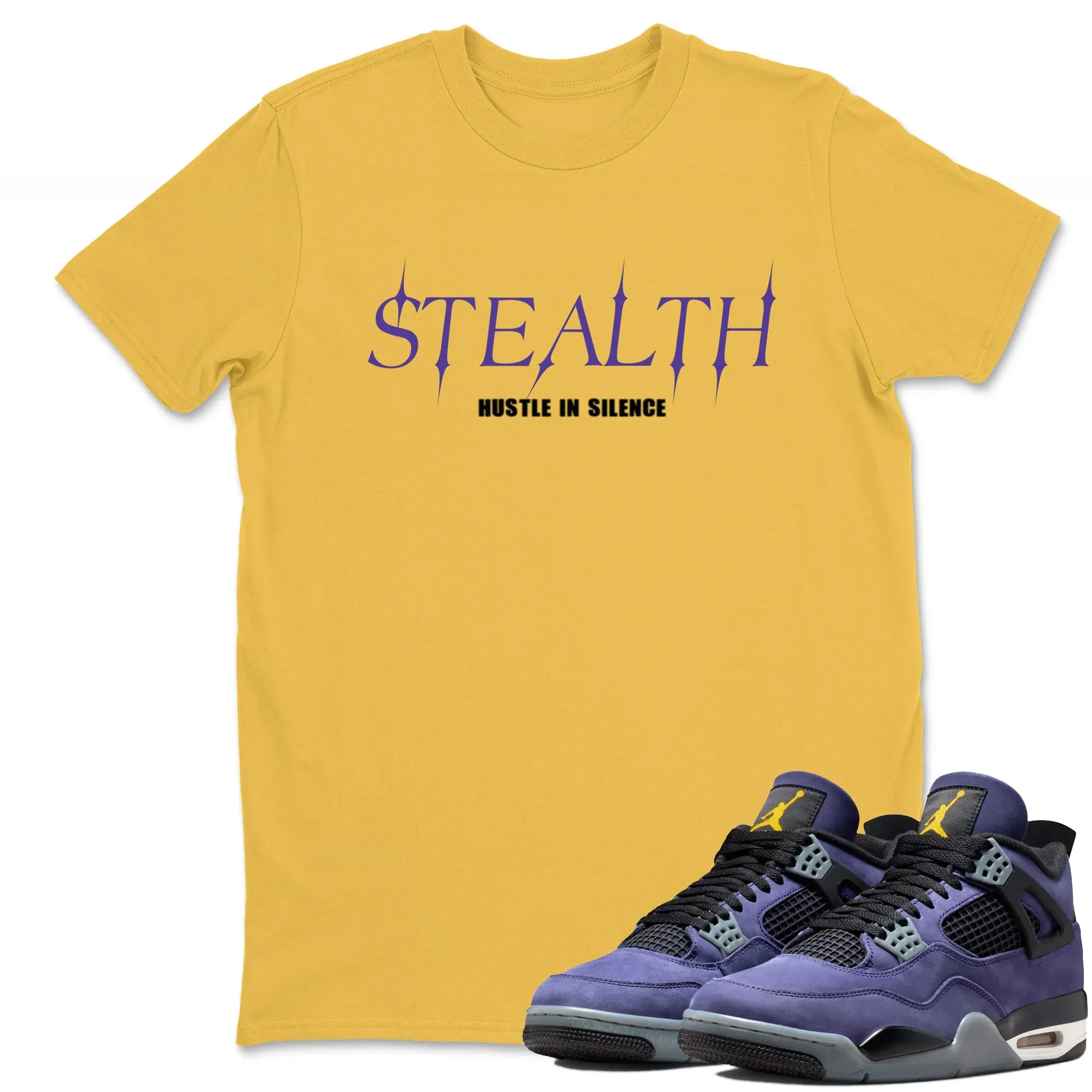 Stealth TEEWAVO Sneaker Tees - Air Jordan 4 Lakeshow