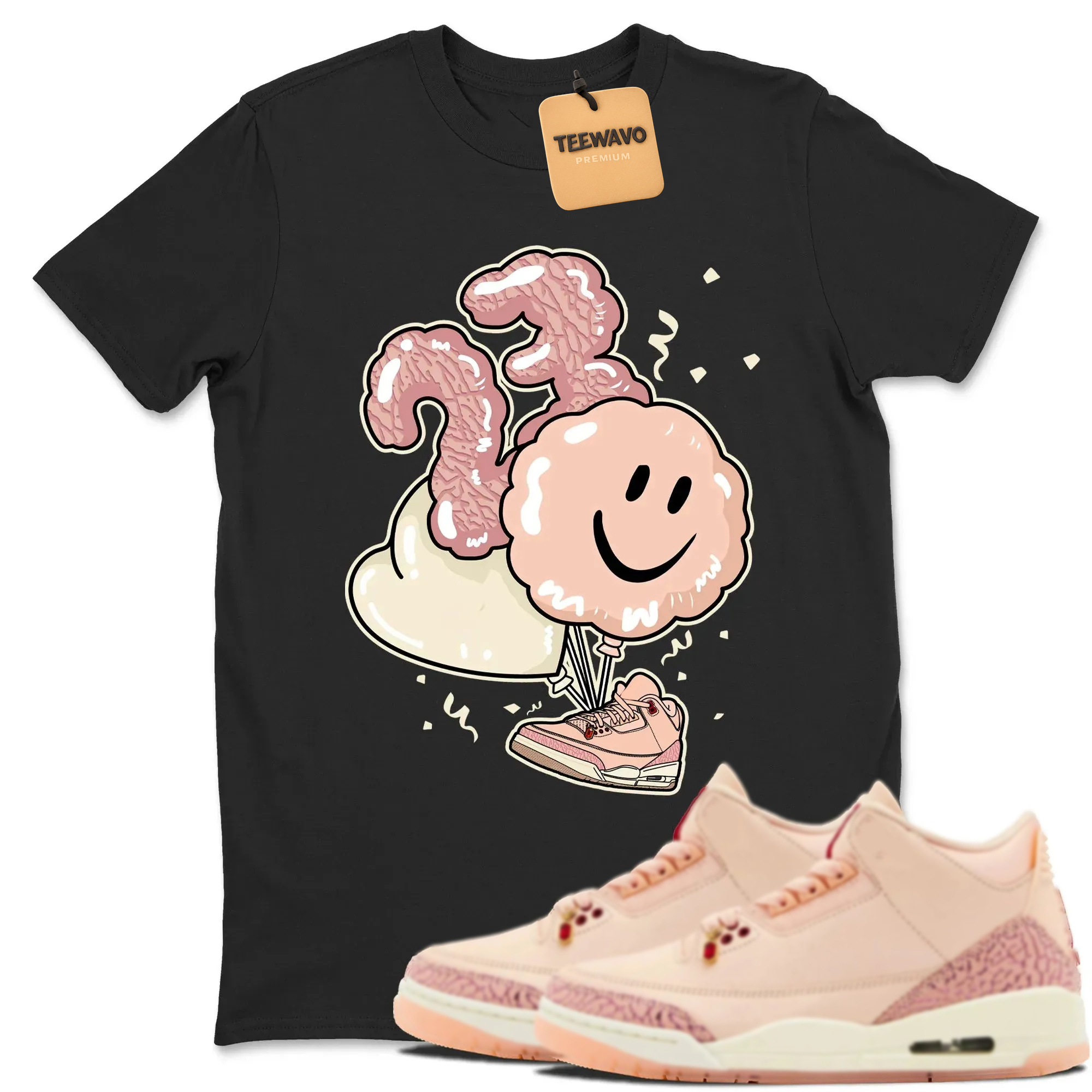 Balloon TEEWAVO Sneaker Tees - AJD 3 Valentines Day