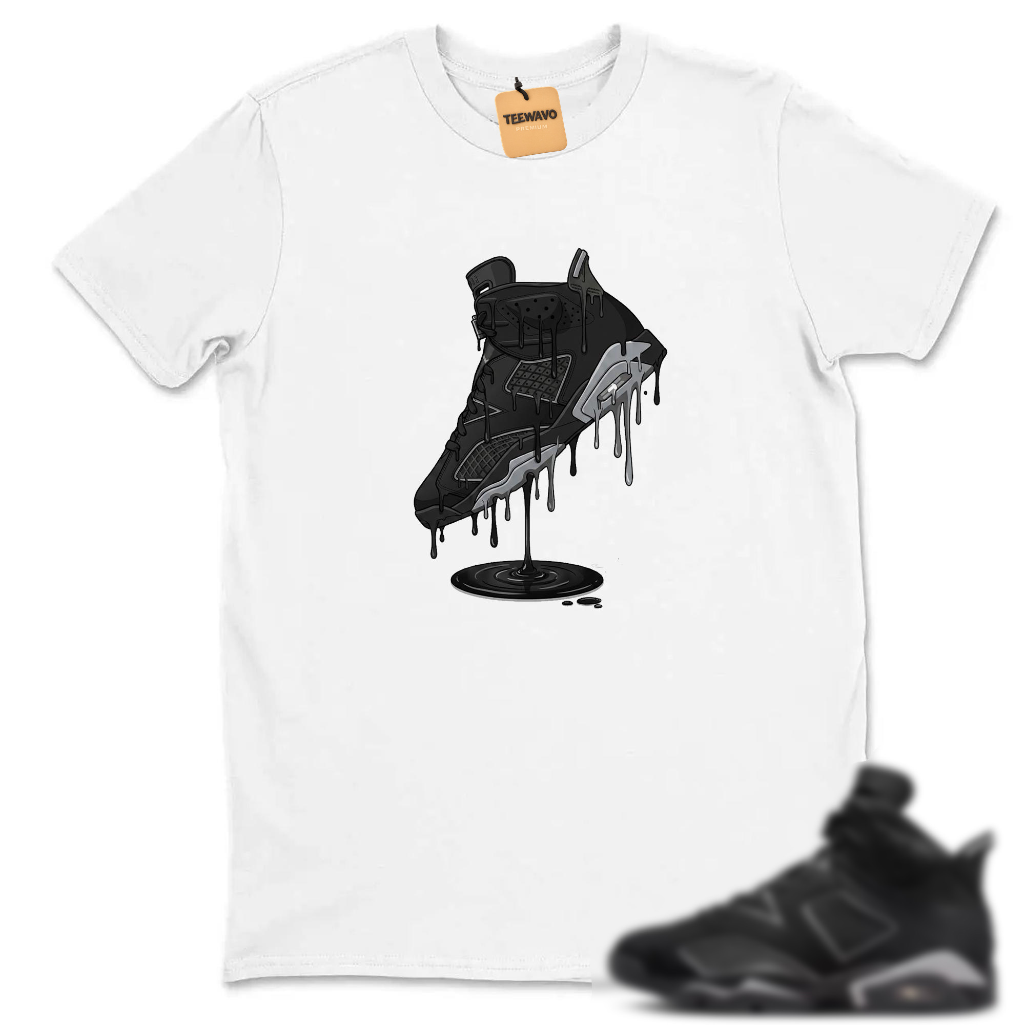 Dripping Shoe Shirt to Match AJ6 Cap and Gown – AJ6 Matching Graphic Tee – Cap & Gown 6s Shirt