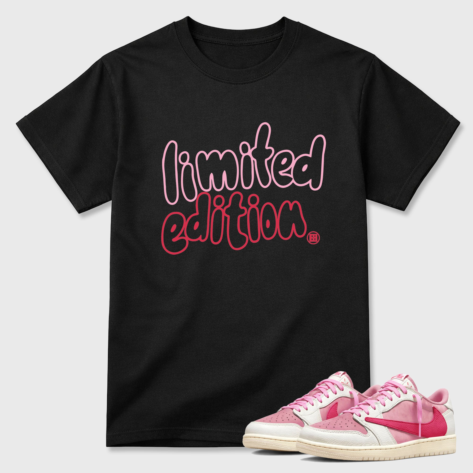 Limited Edition  Sneaker Tees - Air Jordan 1 Travis Scott Tropical Pink