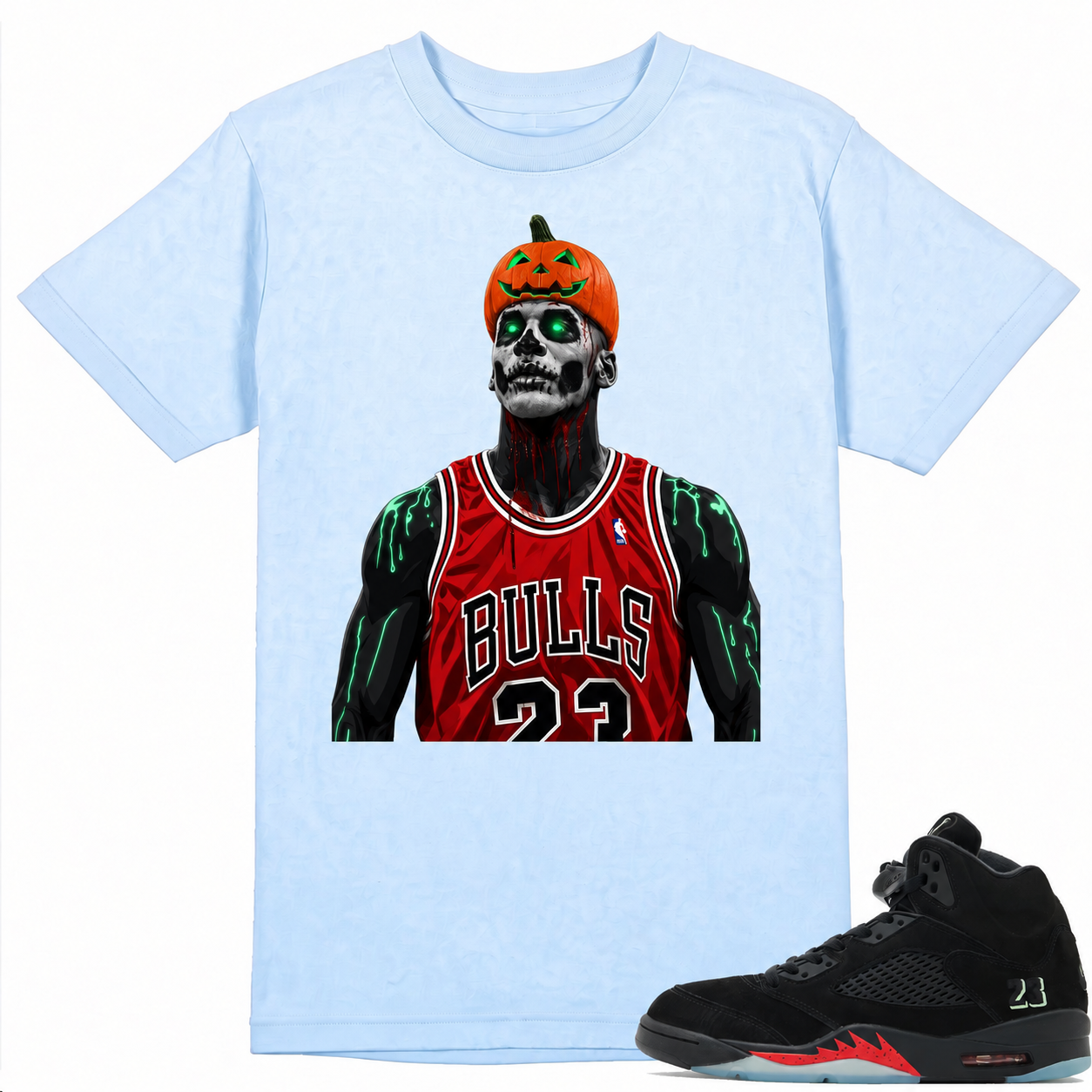 Player Shirt to Match A.J 5 Halloween Sneaker
