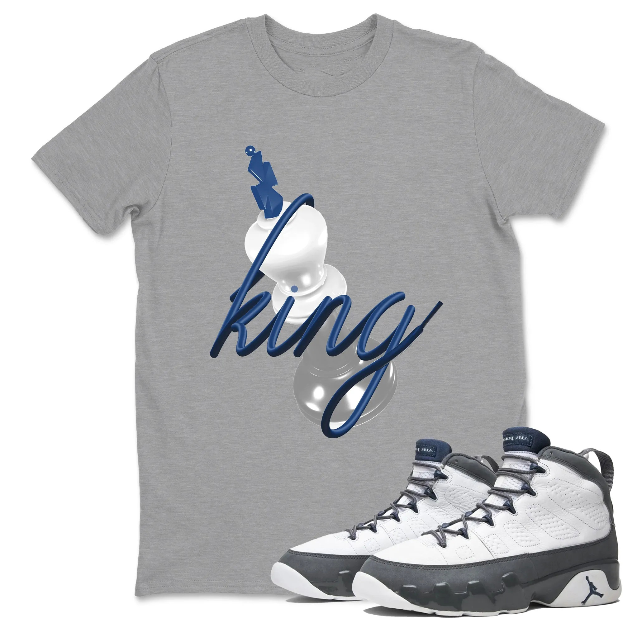 3D King  Sneaker Tees - Air Jordan 9 Flint Grey