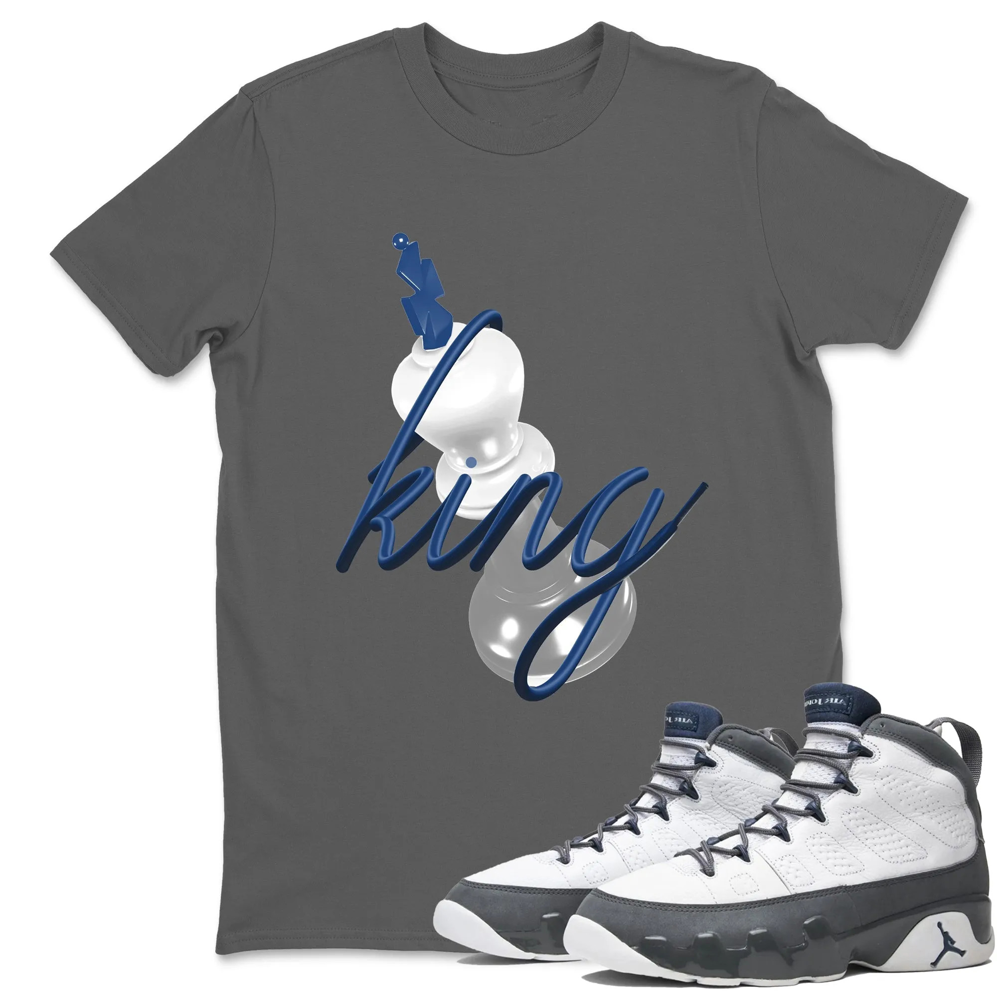 3D King  Sneaker Tees - Air Jordan 9 Flint Grey