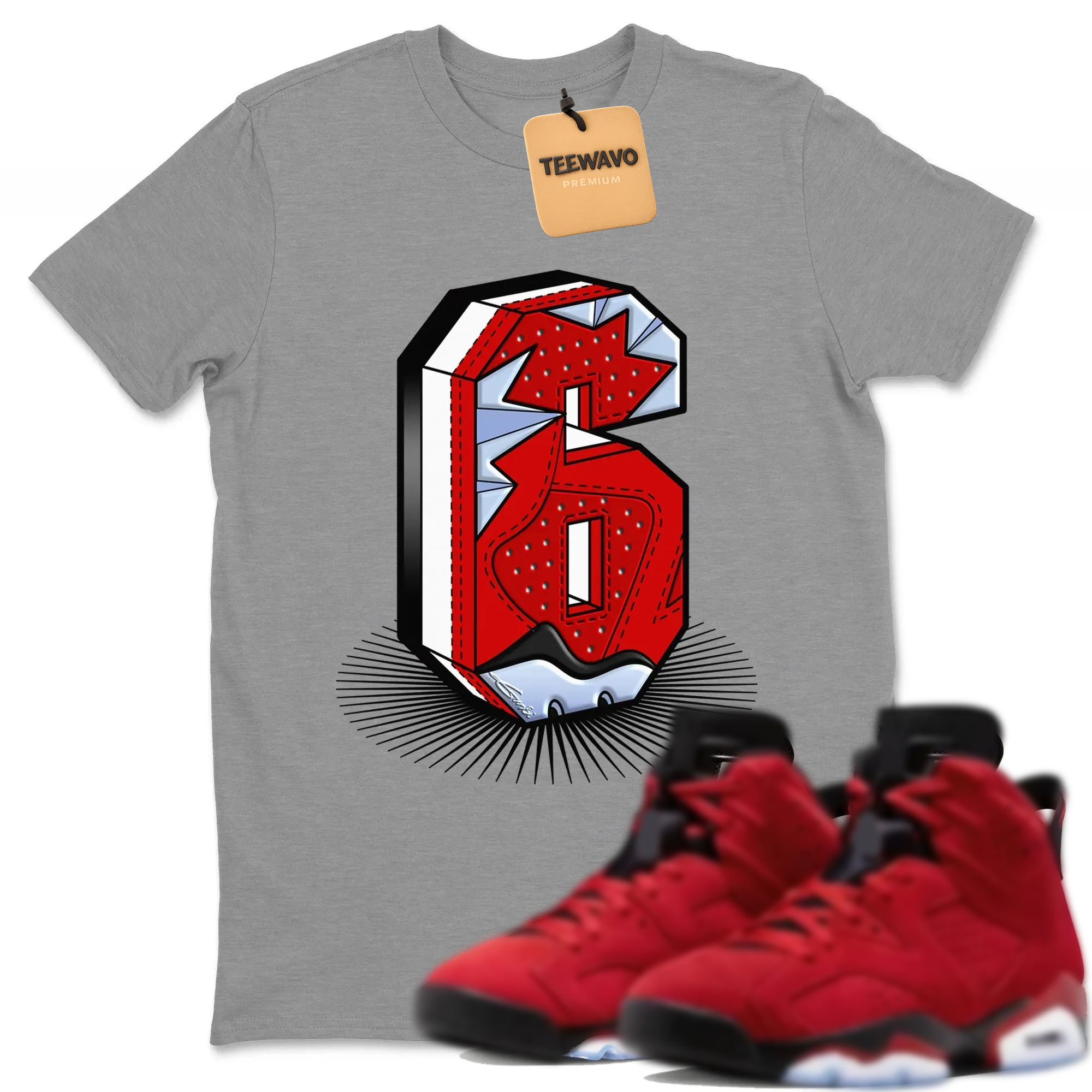 Number Statue Unisex Tops - AJD 6 Toro Bravo