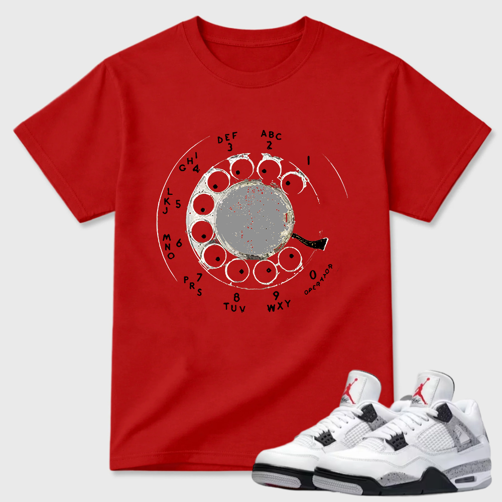 Rotary Phone Dial Air Jordan 4 Minimal Tee