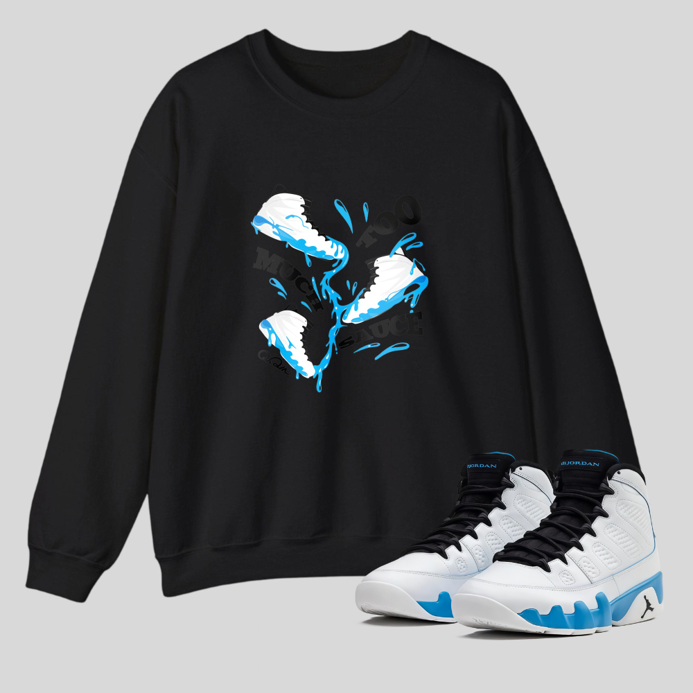 Blue Clouds And Water Splash Design tshirt 100% cotton