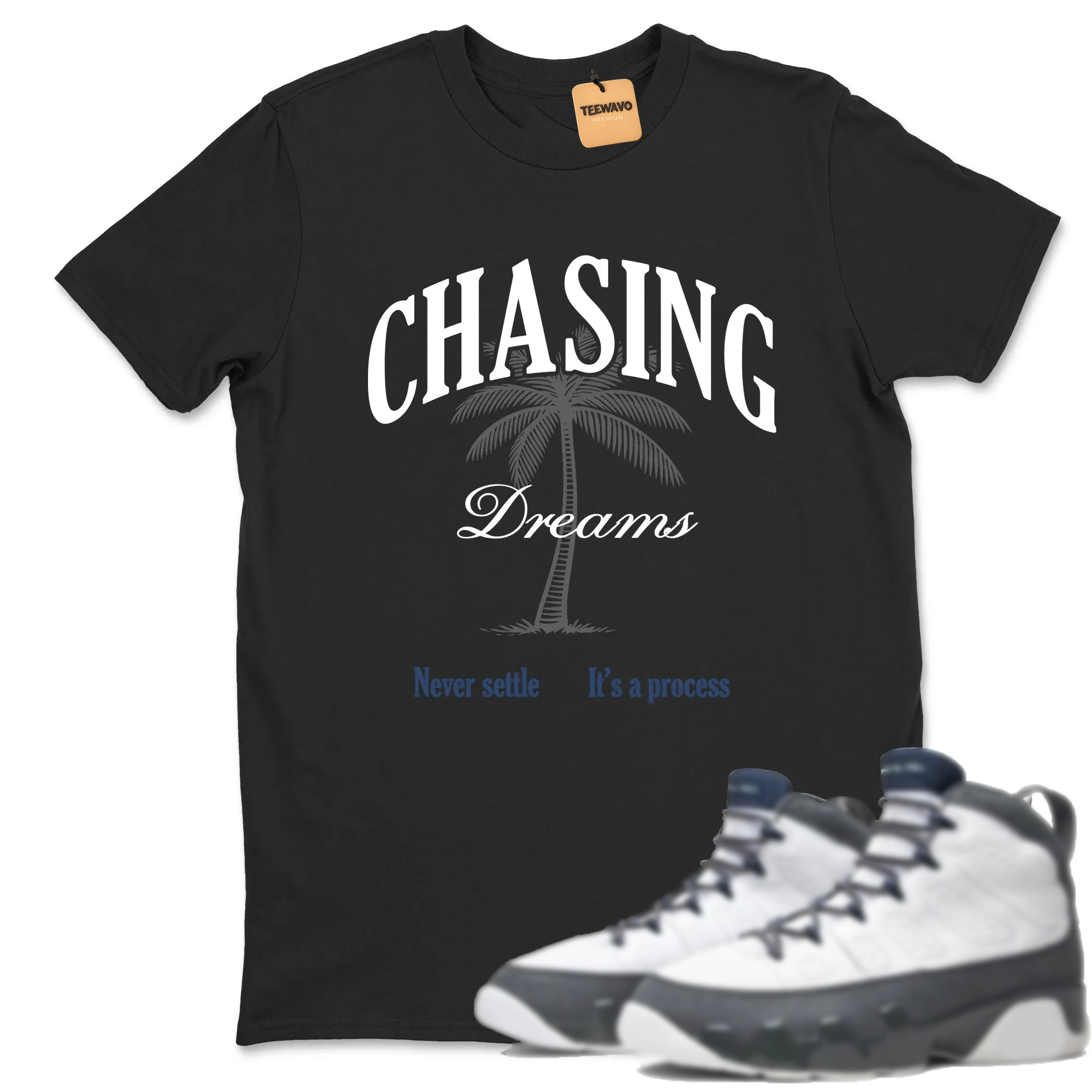 Chasing Dreams Sneaker Tees - AJ 9 Flint Grey