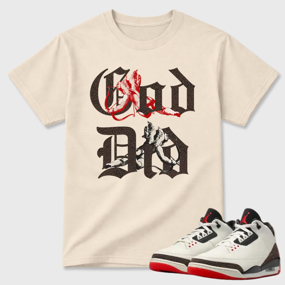 AJ3 World’s Best Dad Match Tee, Match GOD DID Shirt