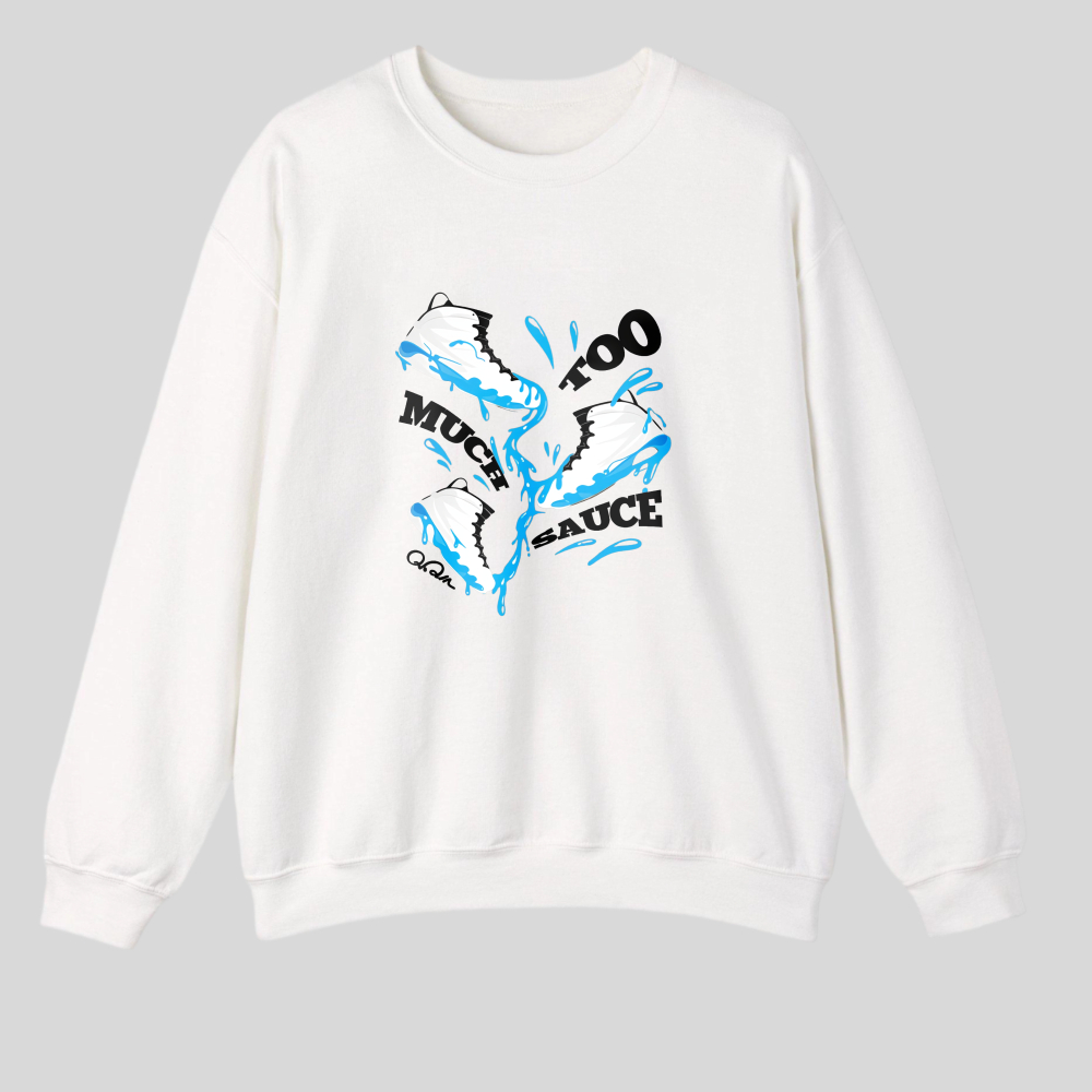 Blue Clouds And Water Splash Design tshirt 100% cotton