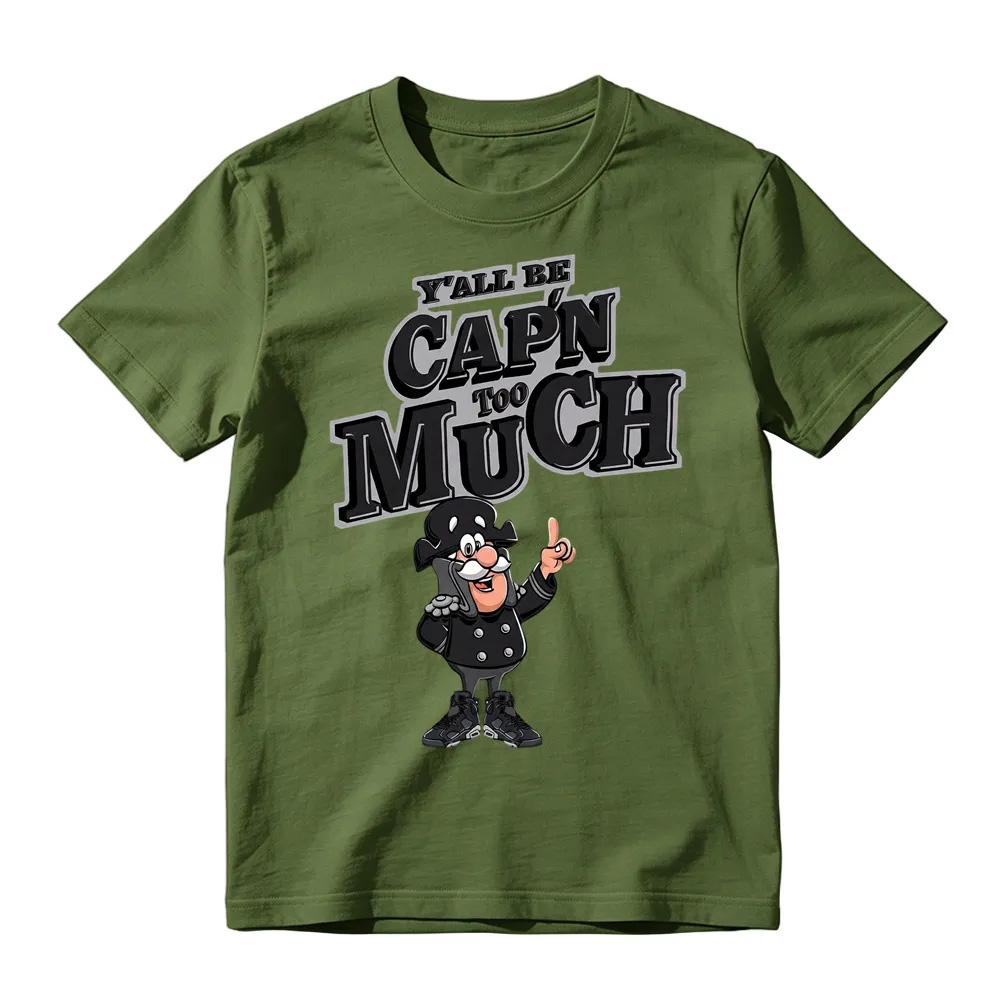CAP'N MUCH! Shirt To Match Retro 6 Cap And Gown