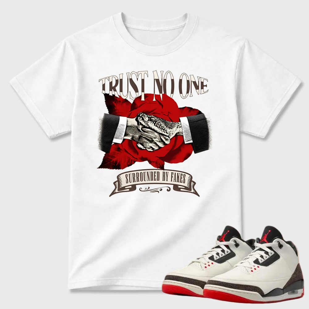AJ3 World’s Best Dad Match Tee, Match TRUST NO ONE Shirt
