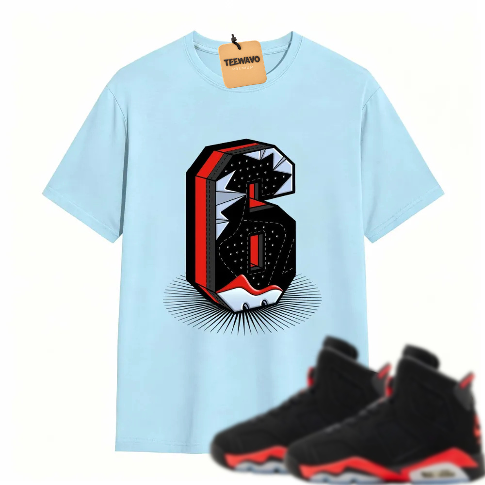 Number Statue TEEWAVO Sneaker Tees - Alr Joarden 6 Reverse Infrared