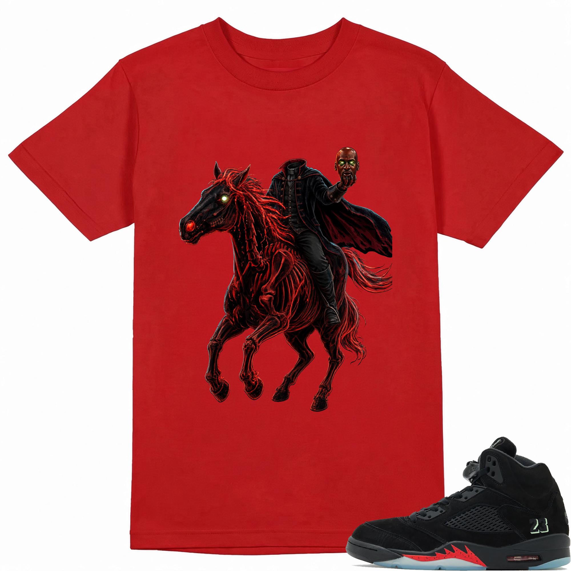 Headless Horseman Shirt to Match AJ 5 Halloween Sneaker