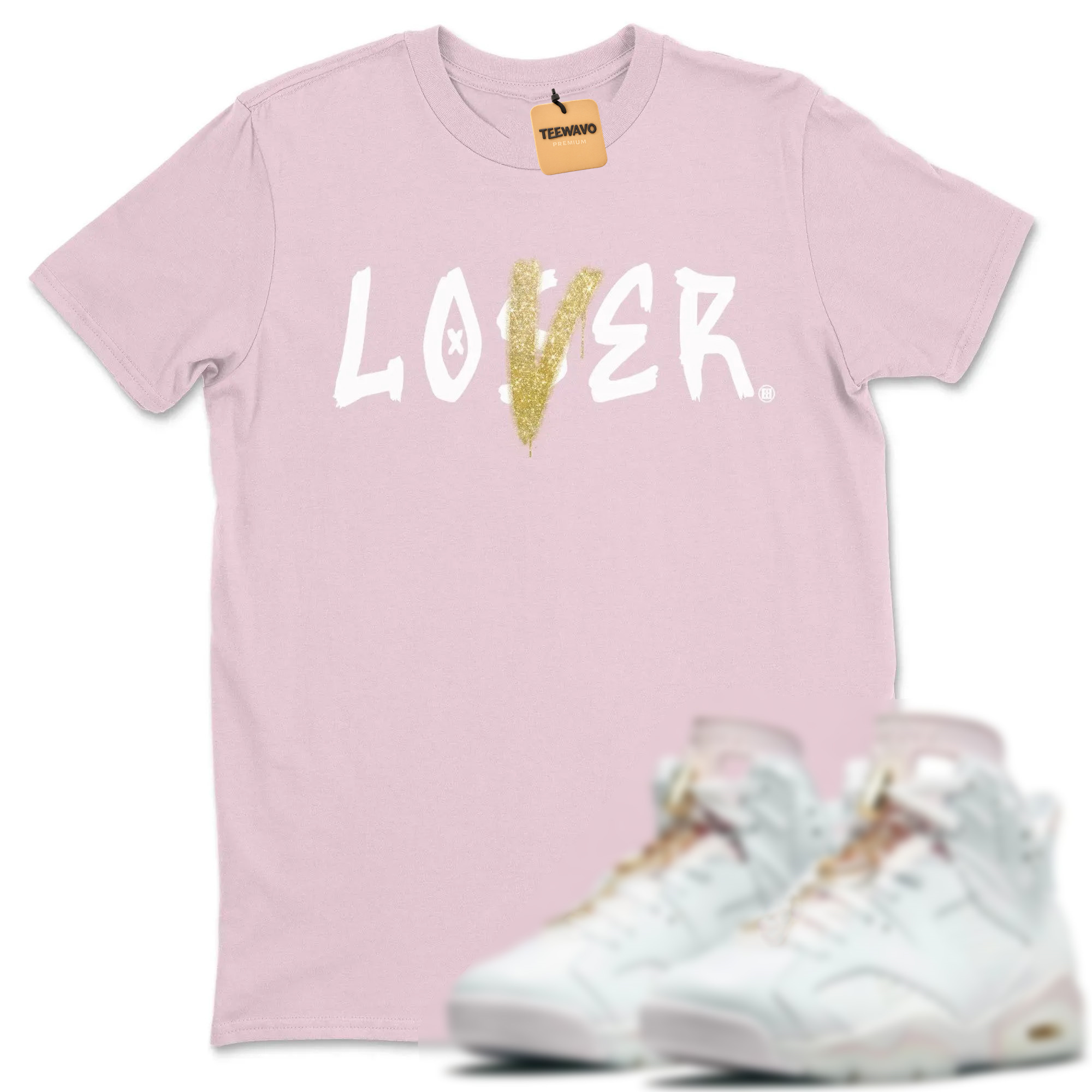 Loser Lover Unisex Tops - AJD 6 Gold Hoops
