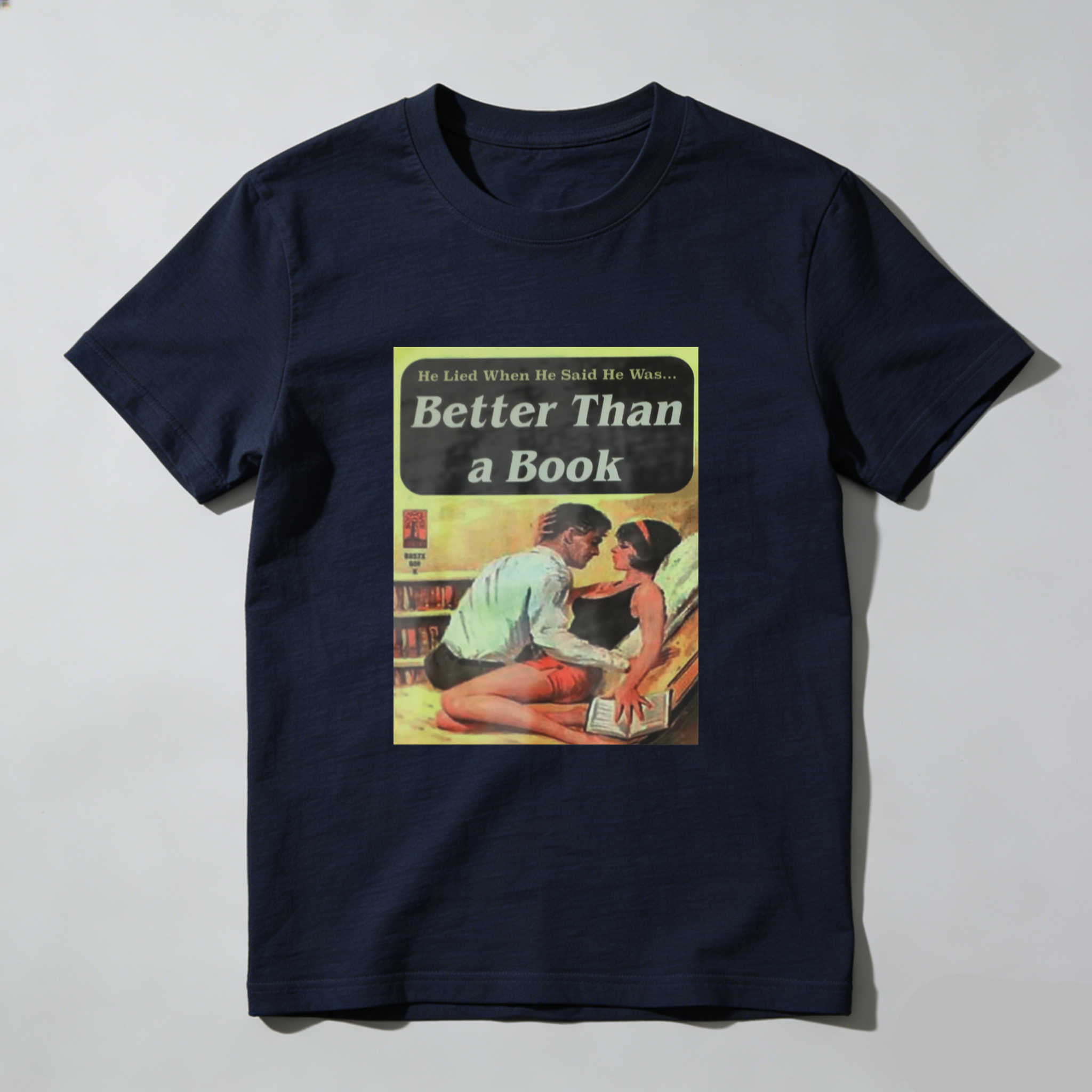 Better Than A Book Romance Cover Art tshirt 100% cotton