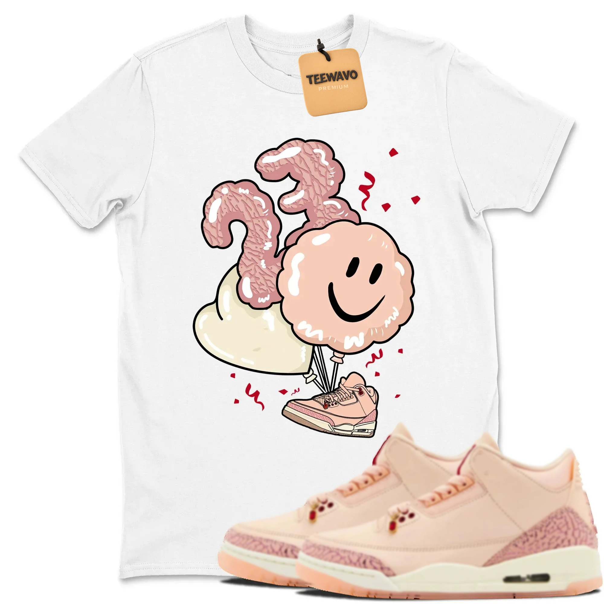 Balloon TEEWAVO Sneaker Tees - AJD 3 Valentines Day