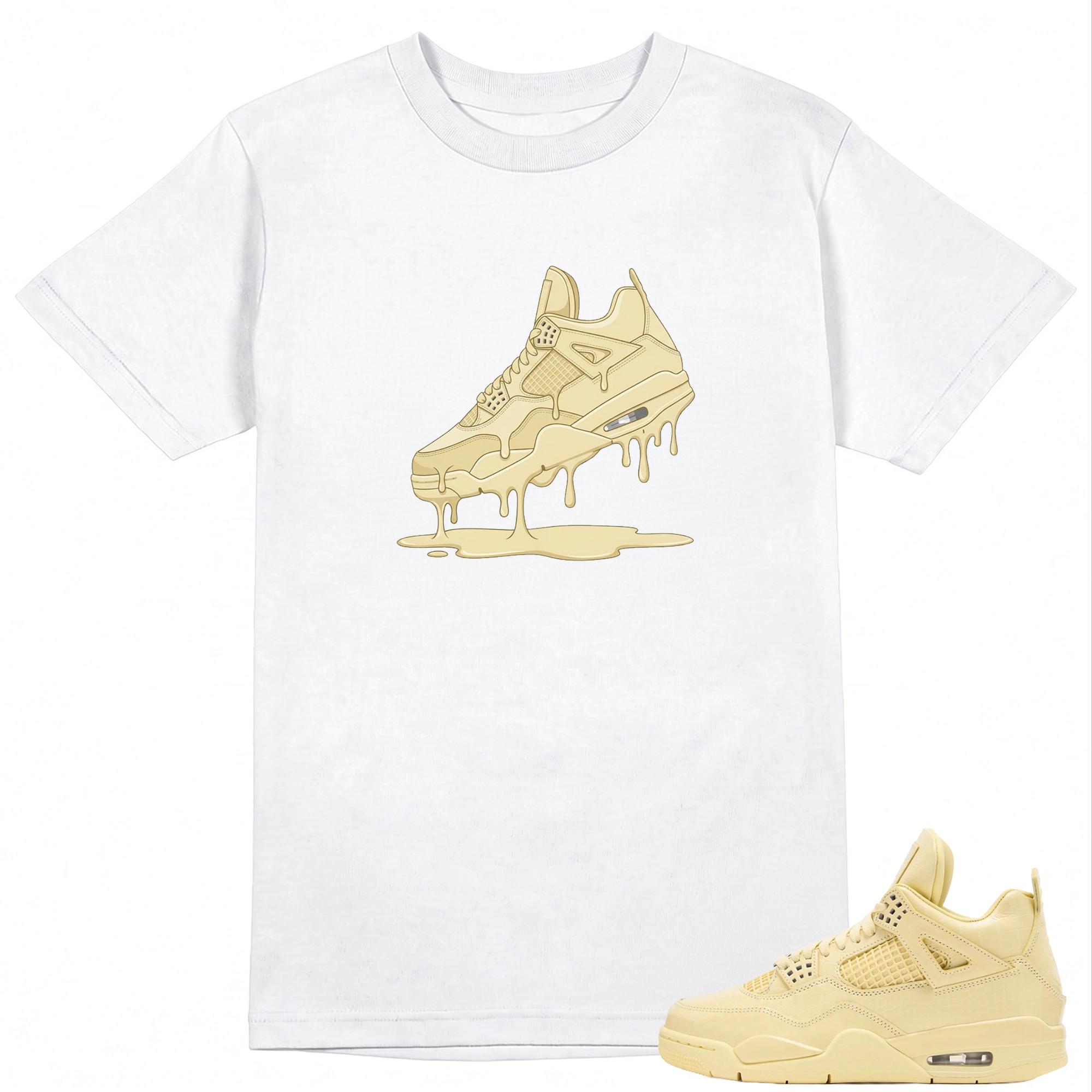 Dripping Shoe Shirt to Match A.J 4 Retro J Balvin Lemonade