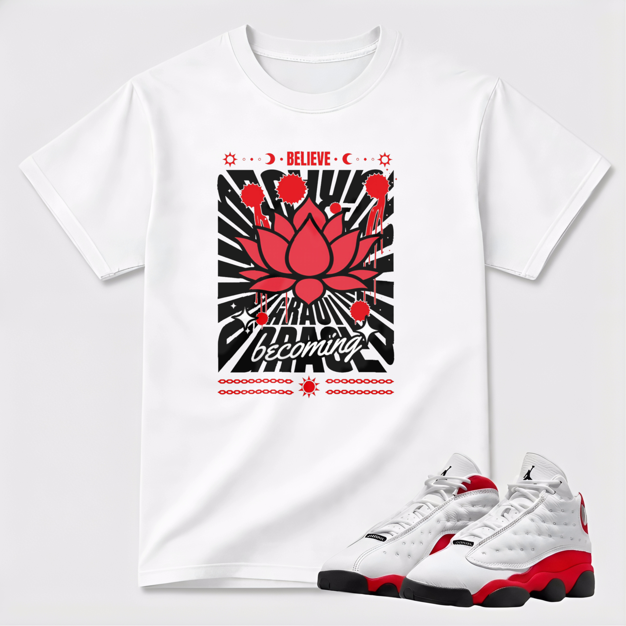 Sneaker Matching T-Shirt Air Jordan 13 Retro True Red 2026.
