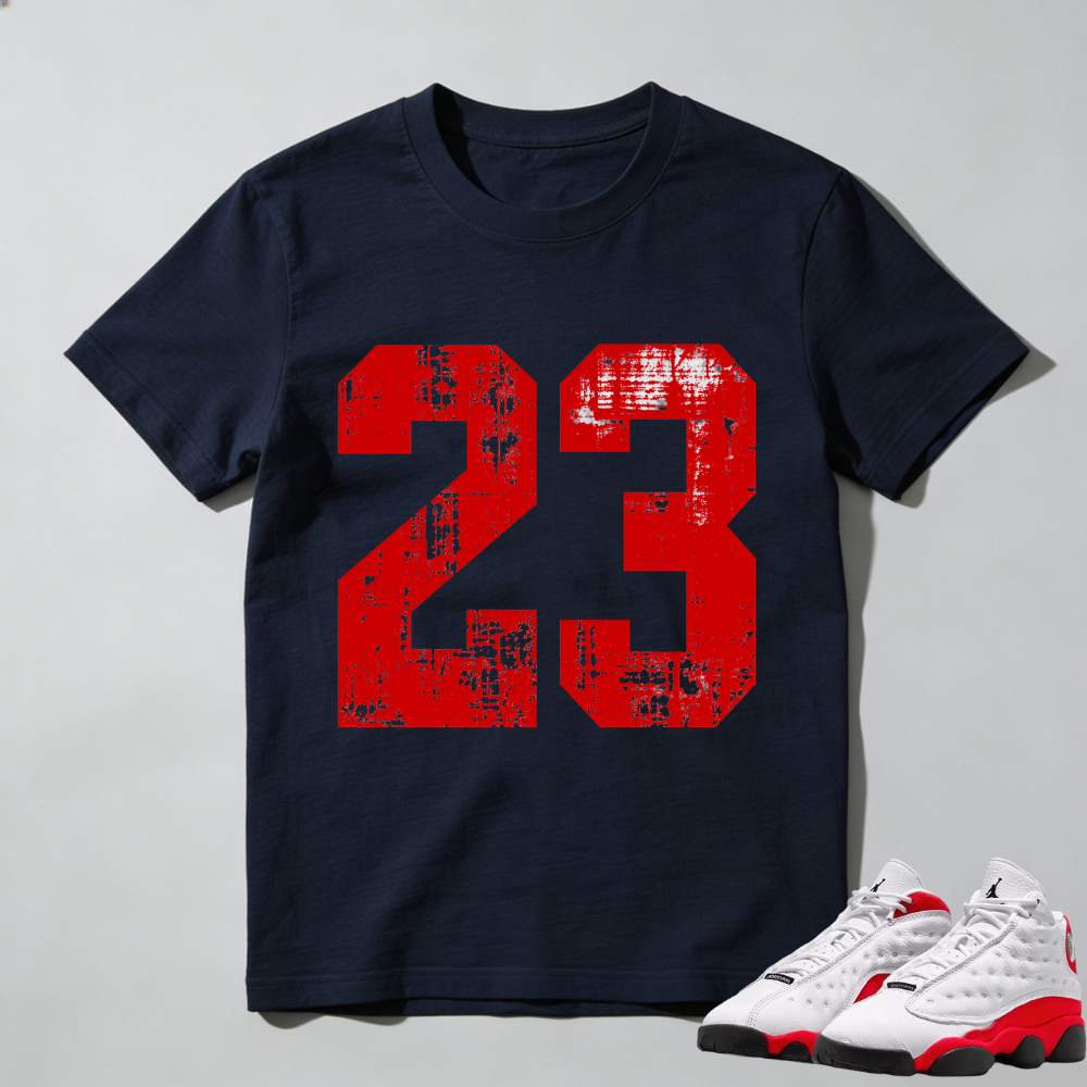 No.23 TEEWAVO  Sneaker Tees - Air Jordan 13 University Red