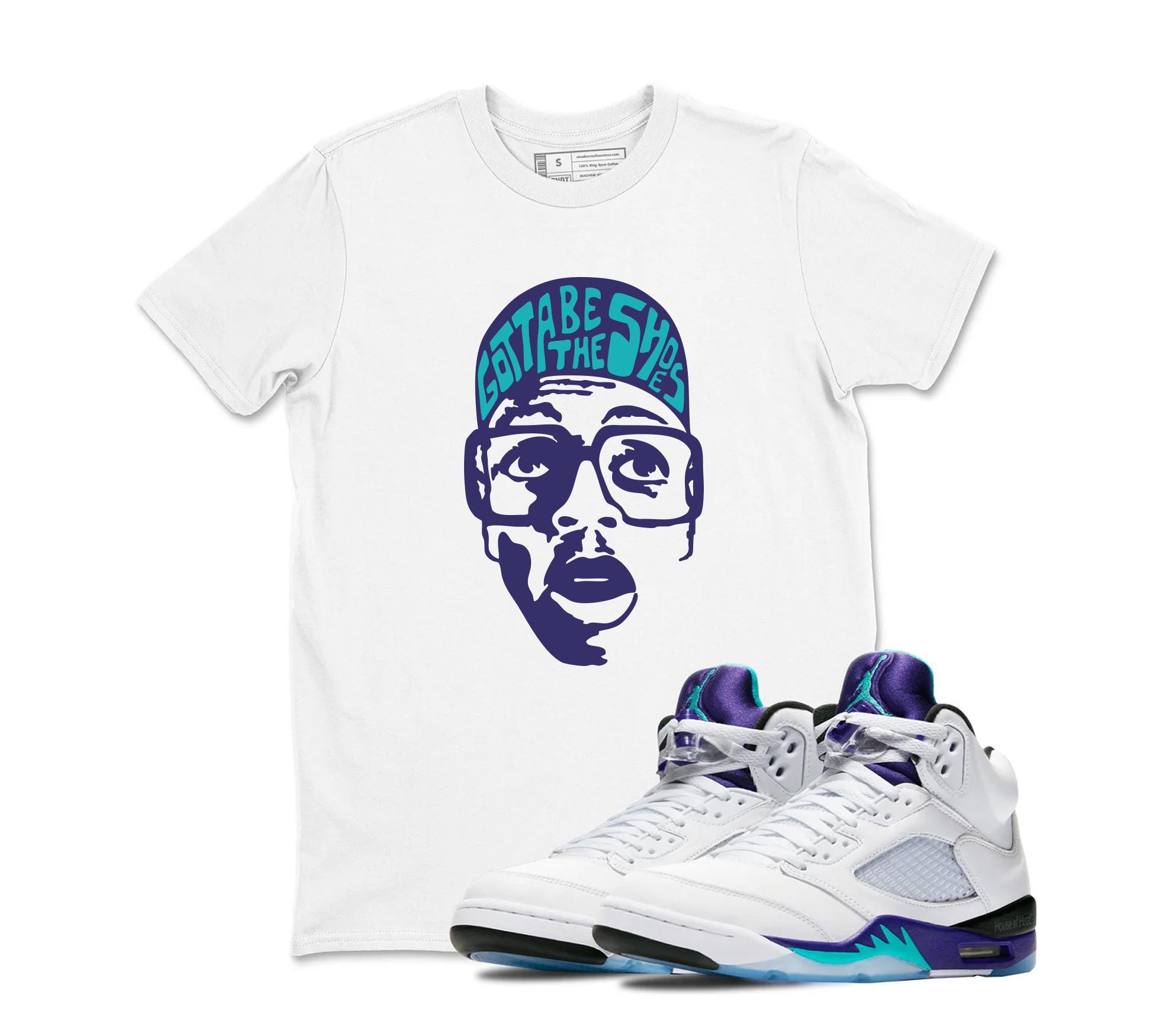 Air Jordan Sneaker Matching Shirt Retro Grape 5s