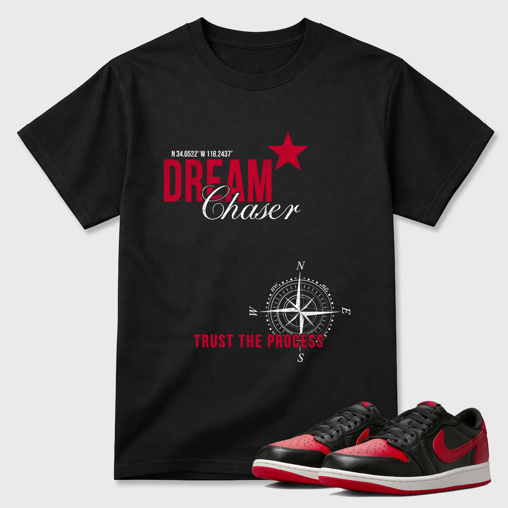 Dream Chaser  Sneaker Tees - Air Jordan 1 Banned