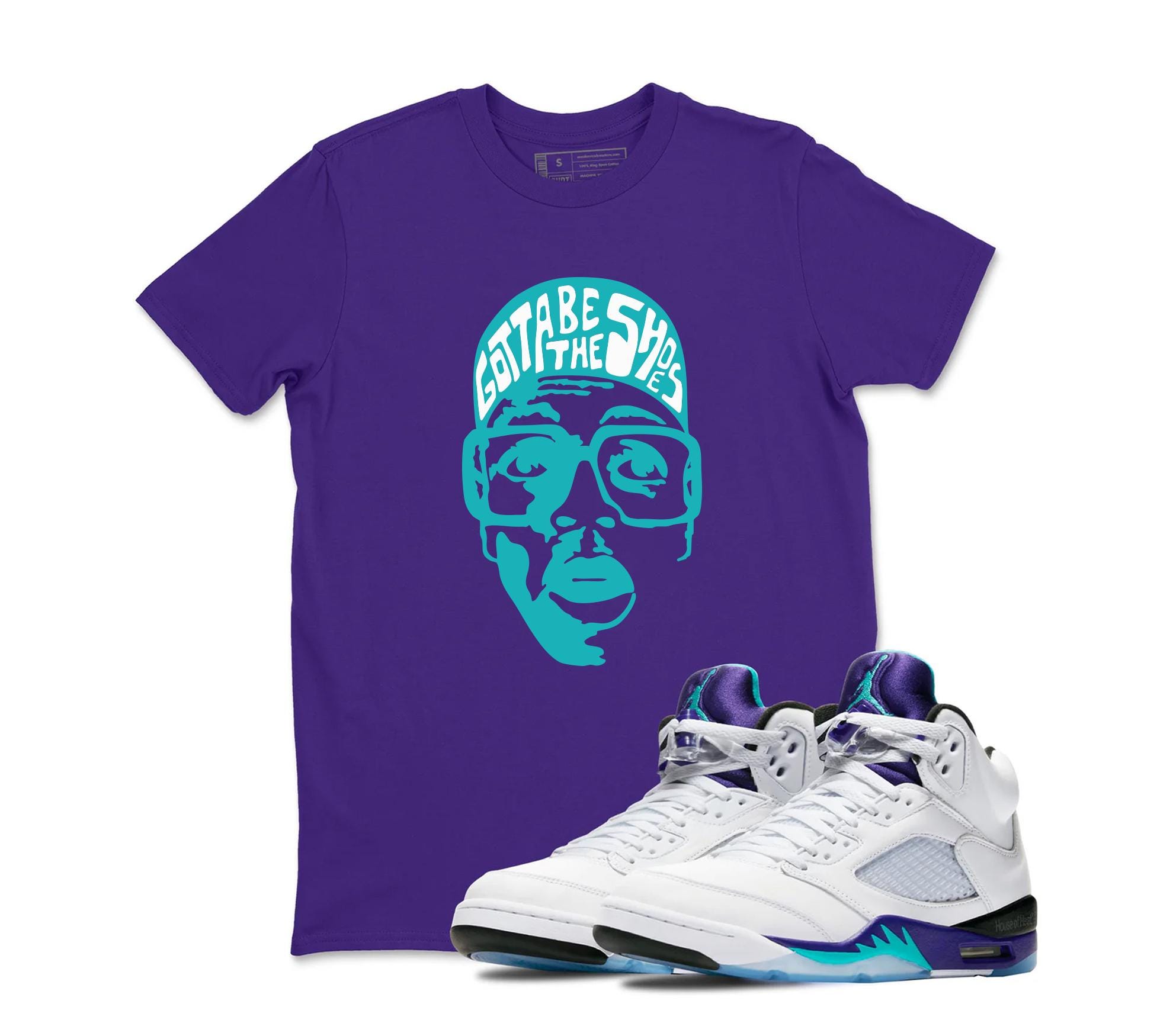 Air Jordan Sneaker Matching Shirt Retro Grape 5s