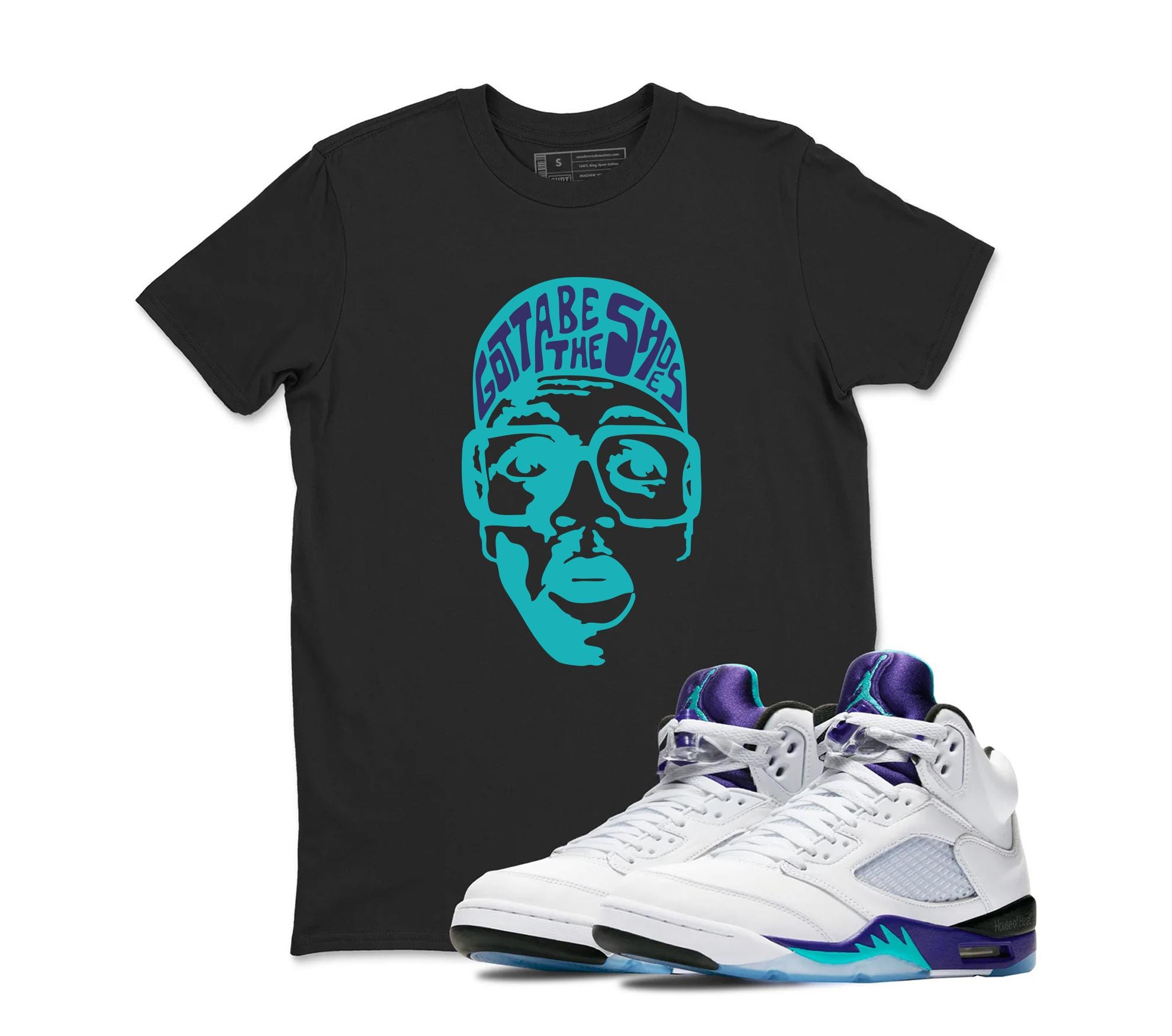 Air Jordan Sneaker Matching Shirt Retro Grape 5s