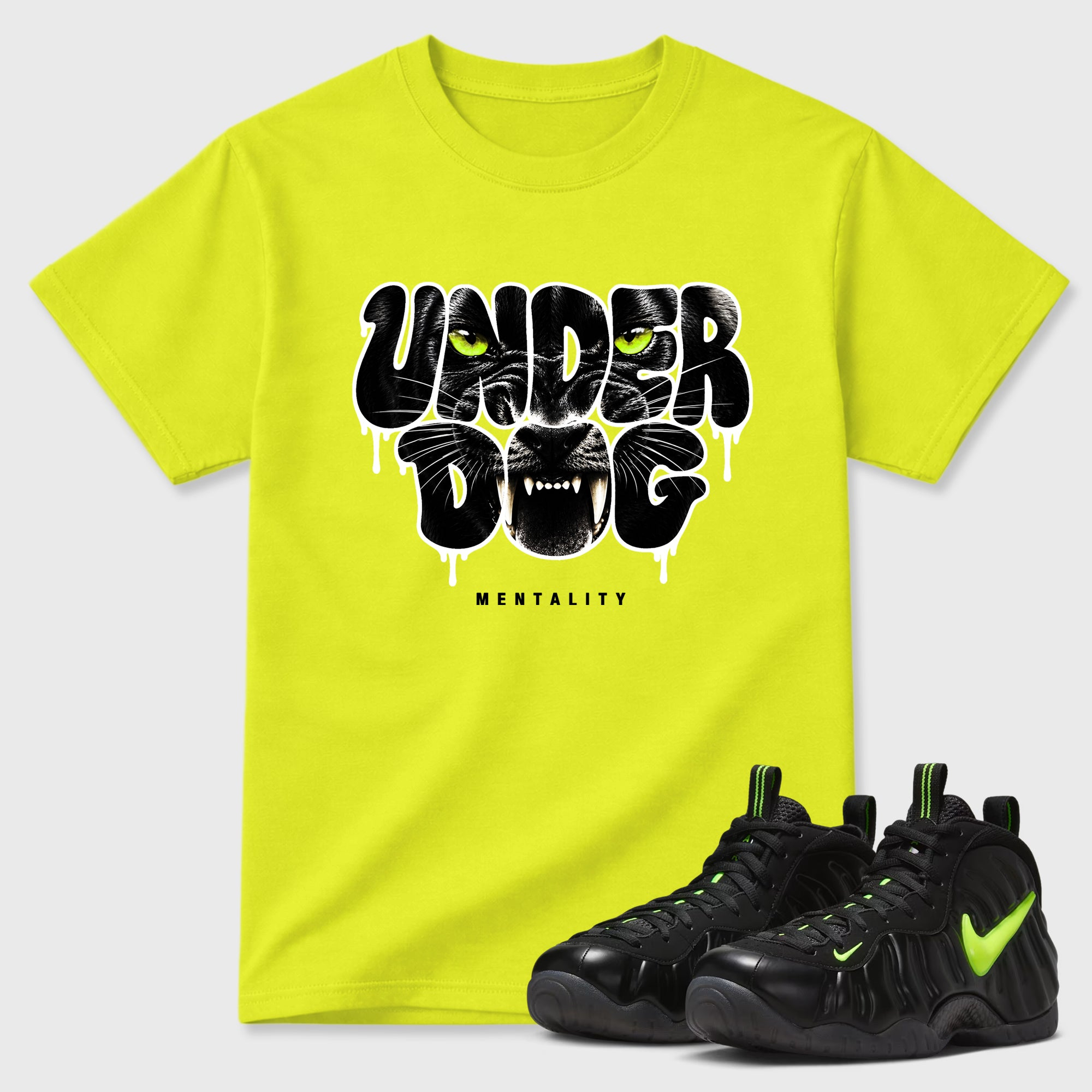 Under Dog Mentality  Sneaker Tees - Air Foamposite Pro Black