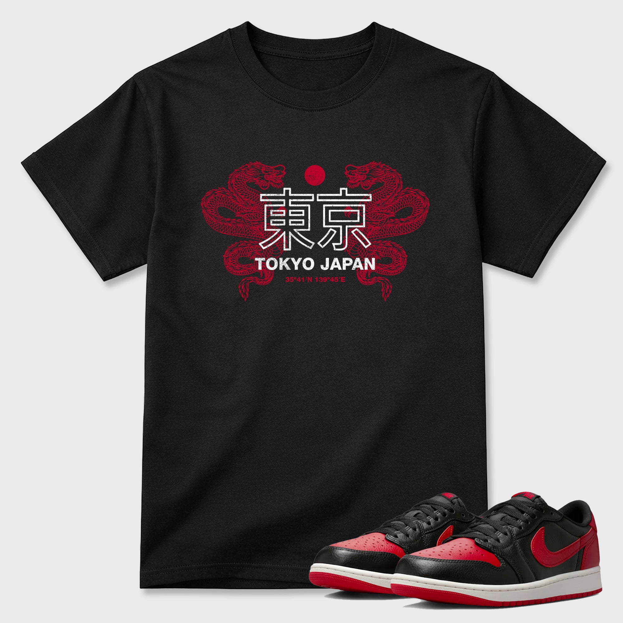 Tokyo Dragons  Sneaker Tees - Air Jordan 1 Banned