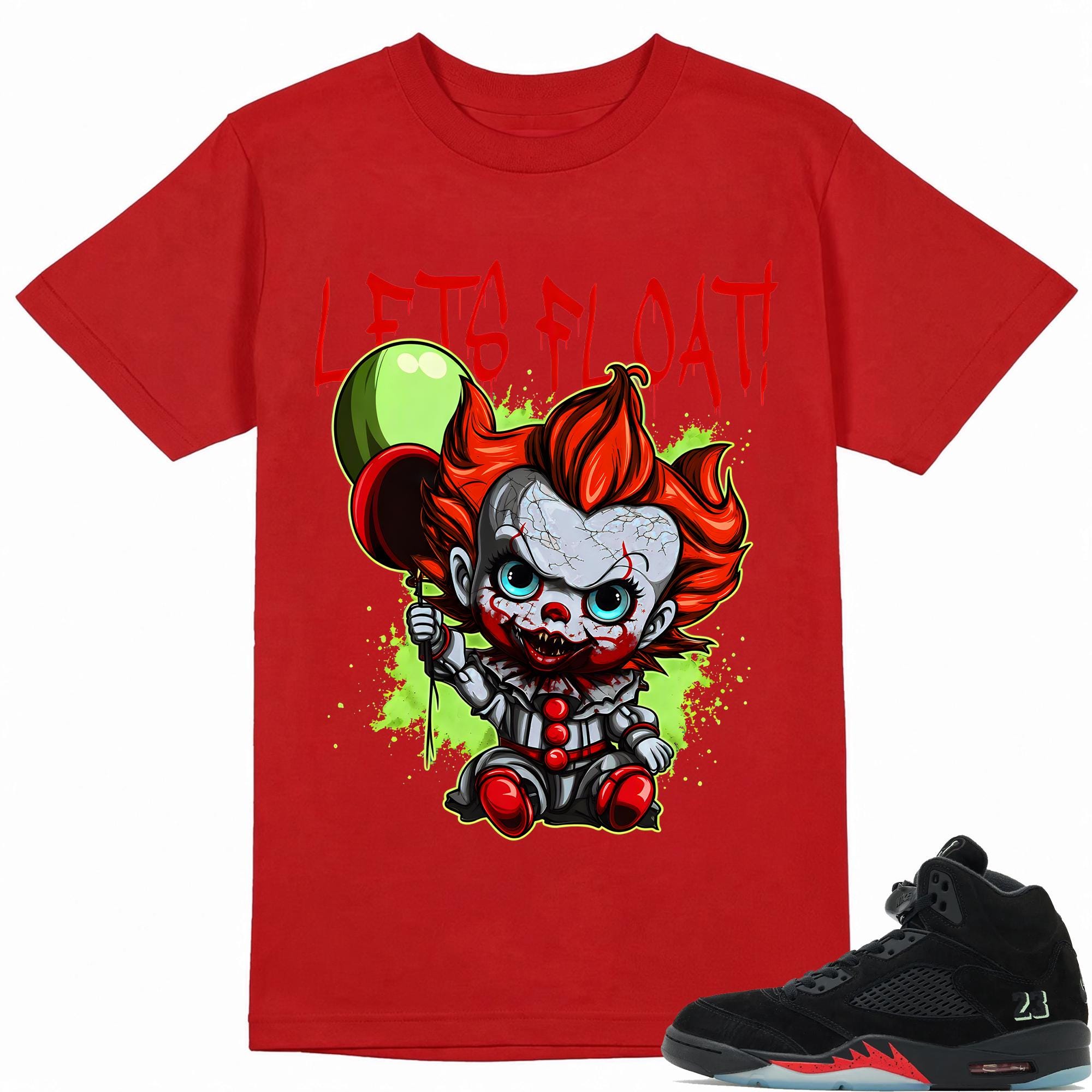 Let's Float Shirt to Match A.J 5 Halloween Sneaker
